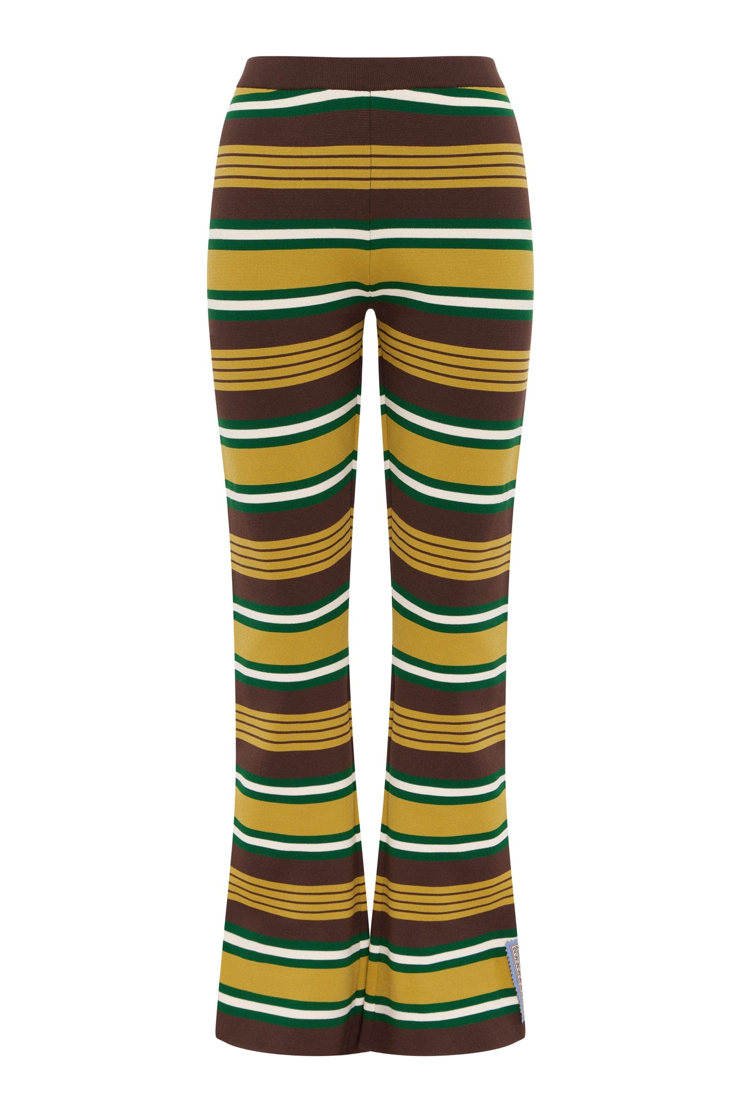 Alemais Clover Knit Pant pantalon maille M jambe évasée
