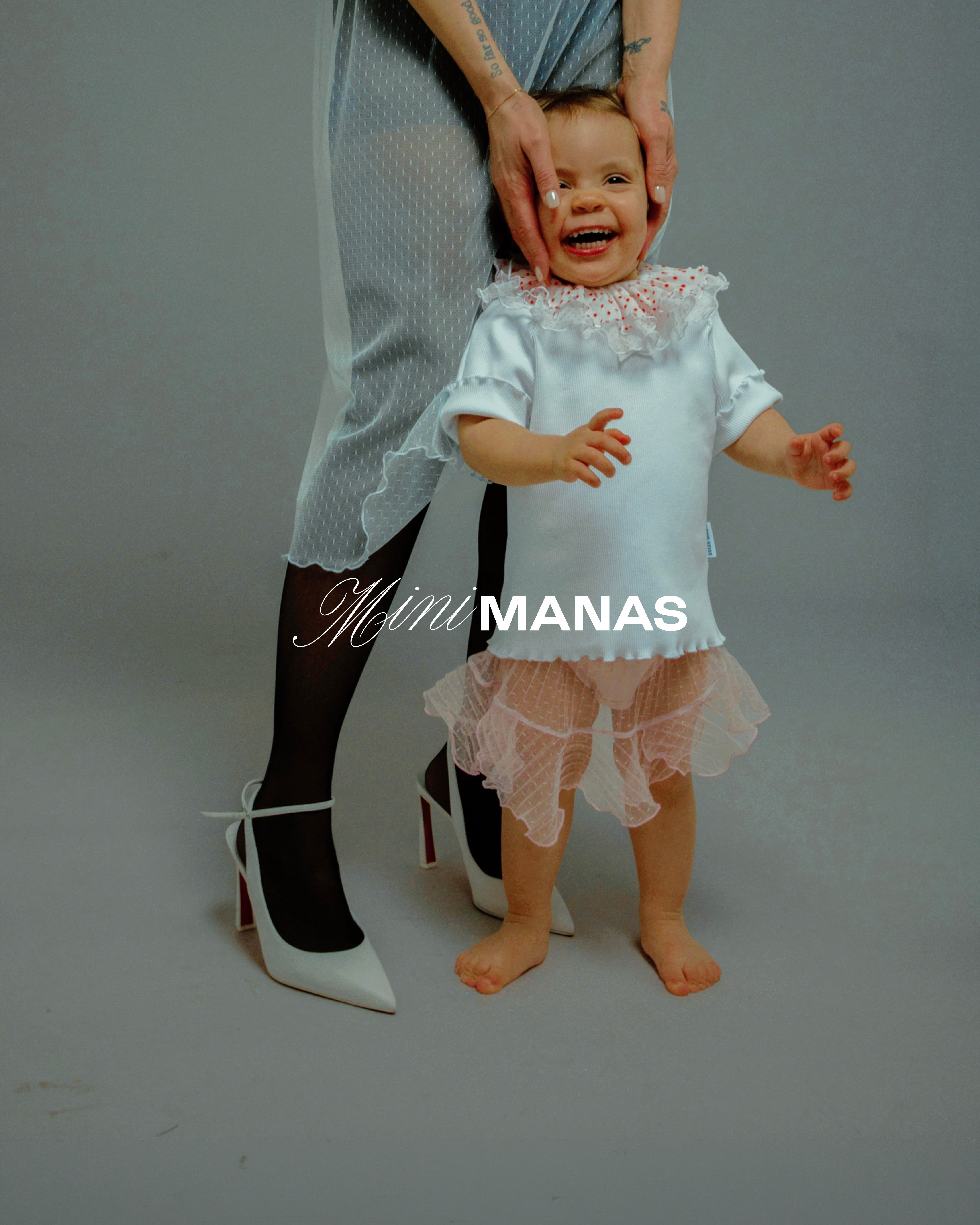 Ester Manas Mini Manas jupe asymétrique rose 98-104