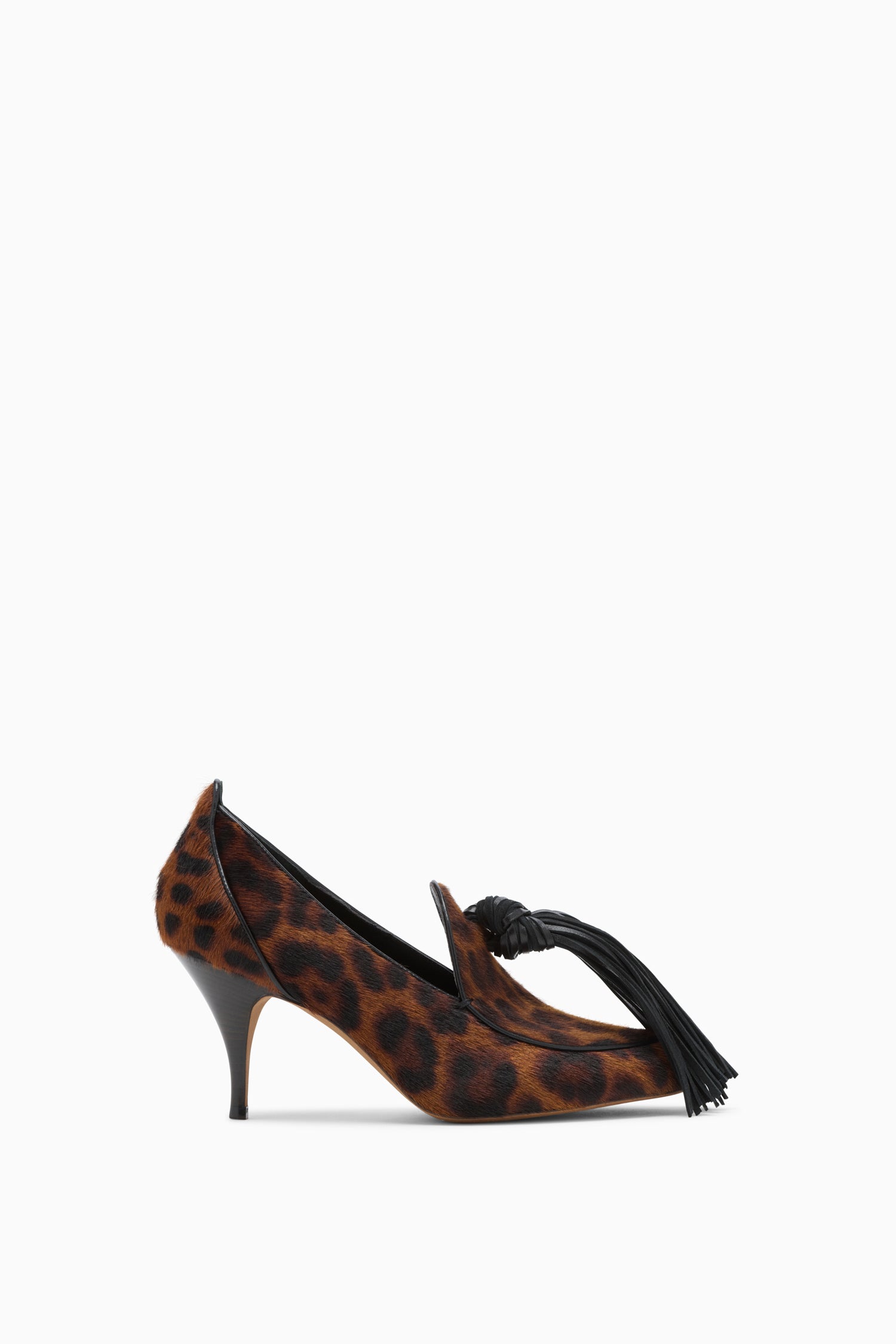 Ulla Johnson Agata escarpins léopard cuir talon 75mm