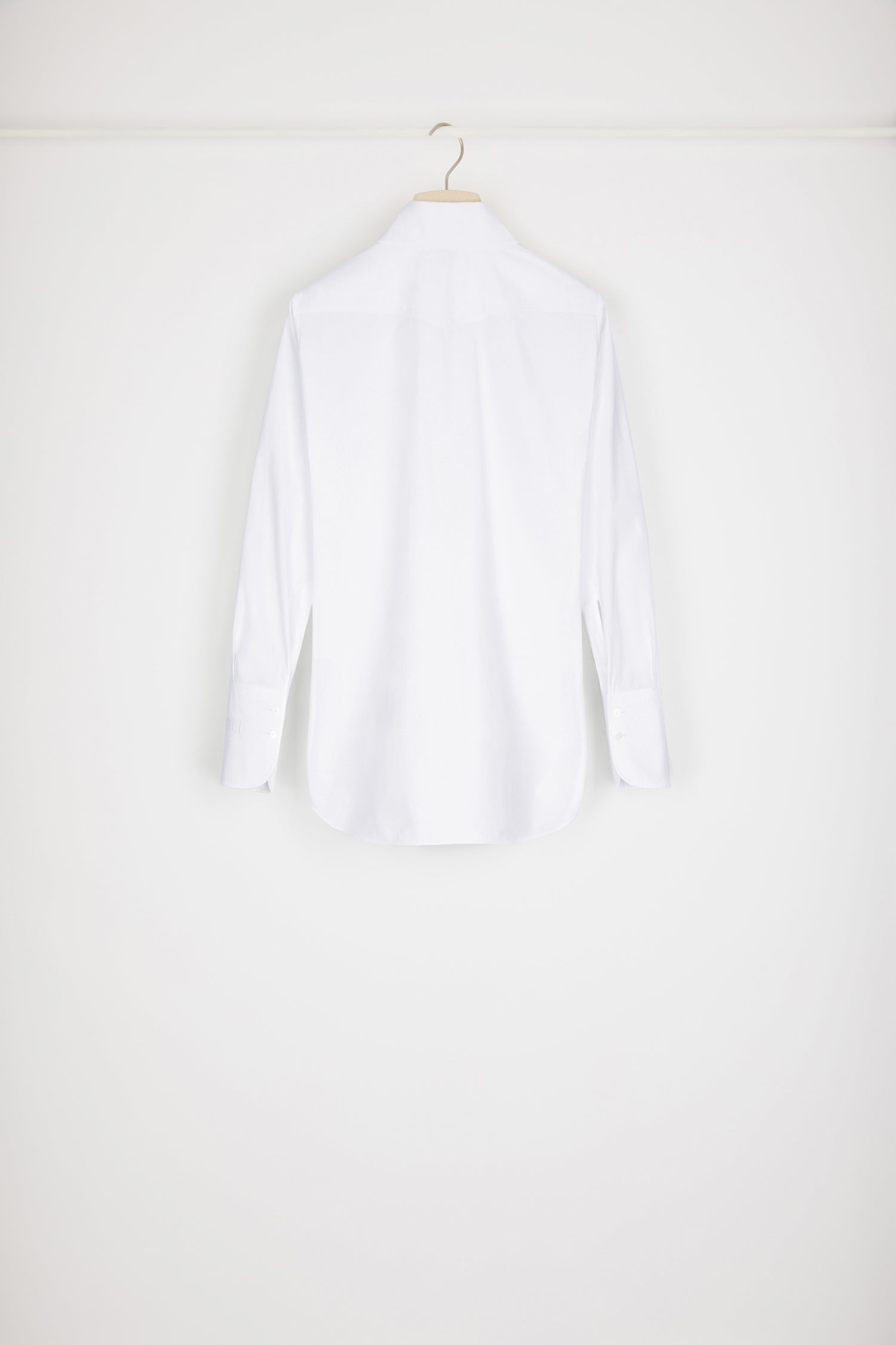 Patou BL023 chemise coton bio blanche coupe asymétrique