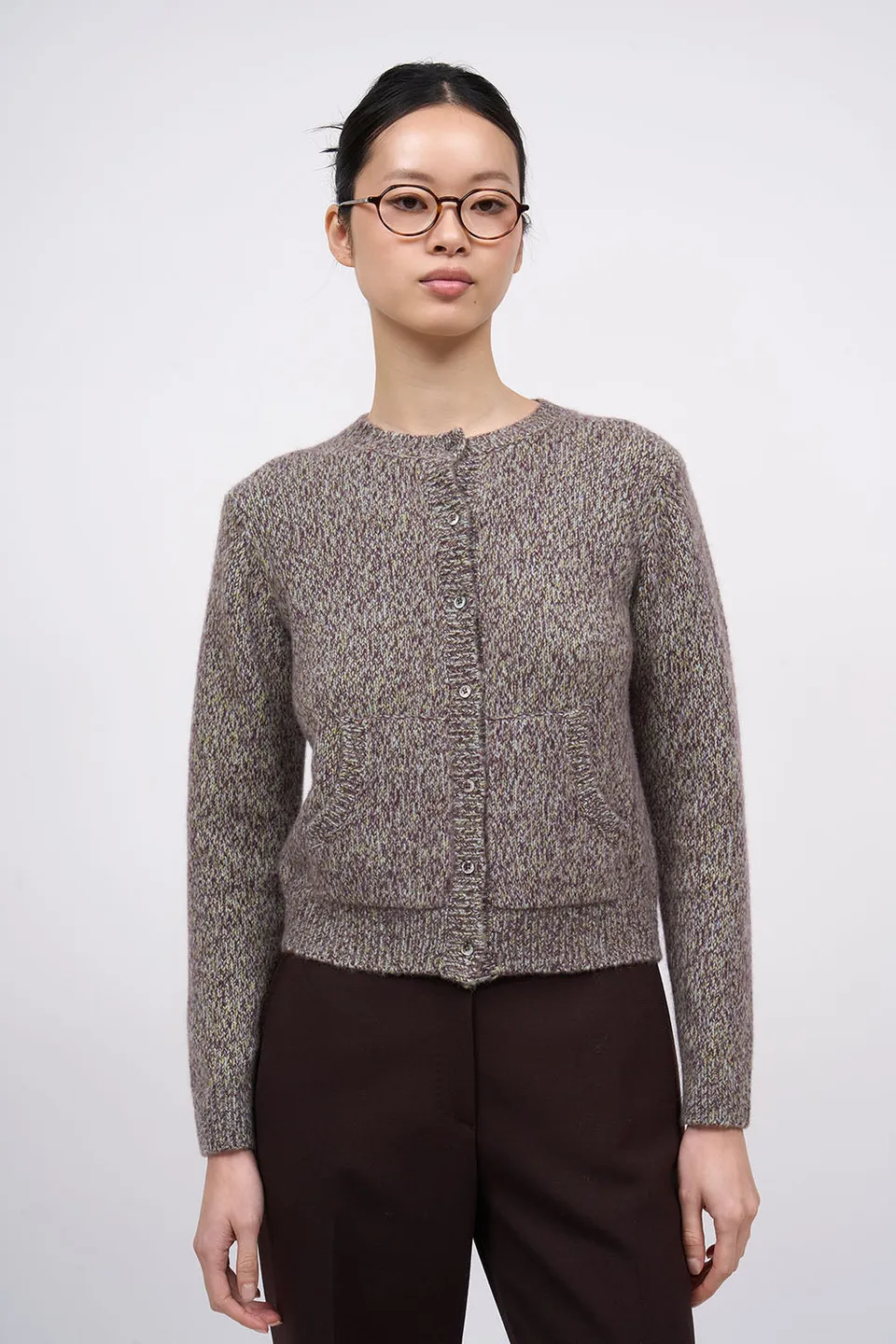 PAUL & JOE Roussillon cardigan cachemire écru boutons nacre