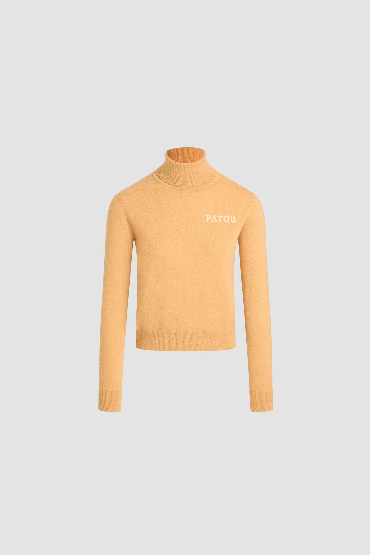 Patou KN308 pull col roulé laine cachemire Amber