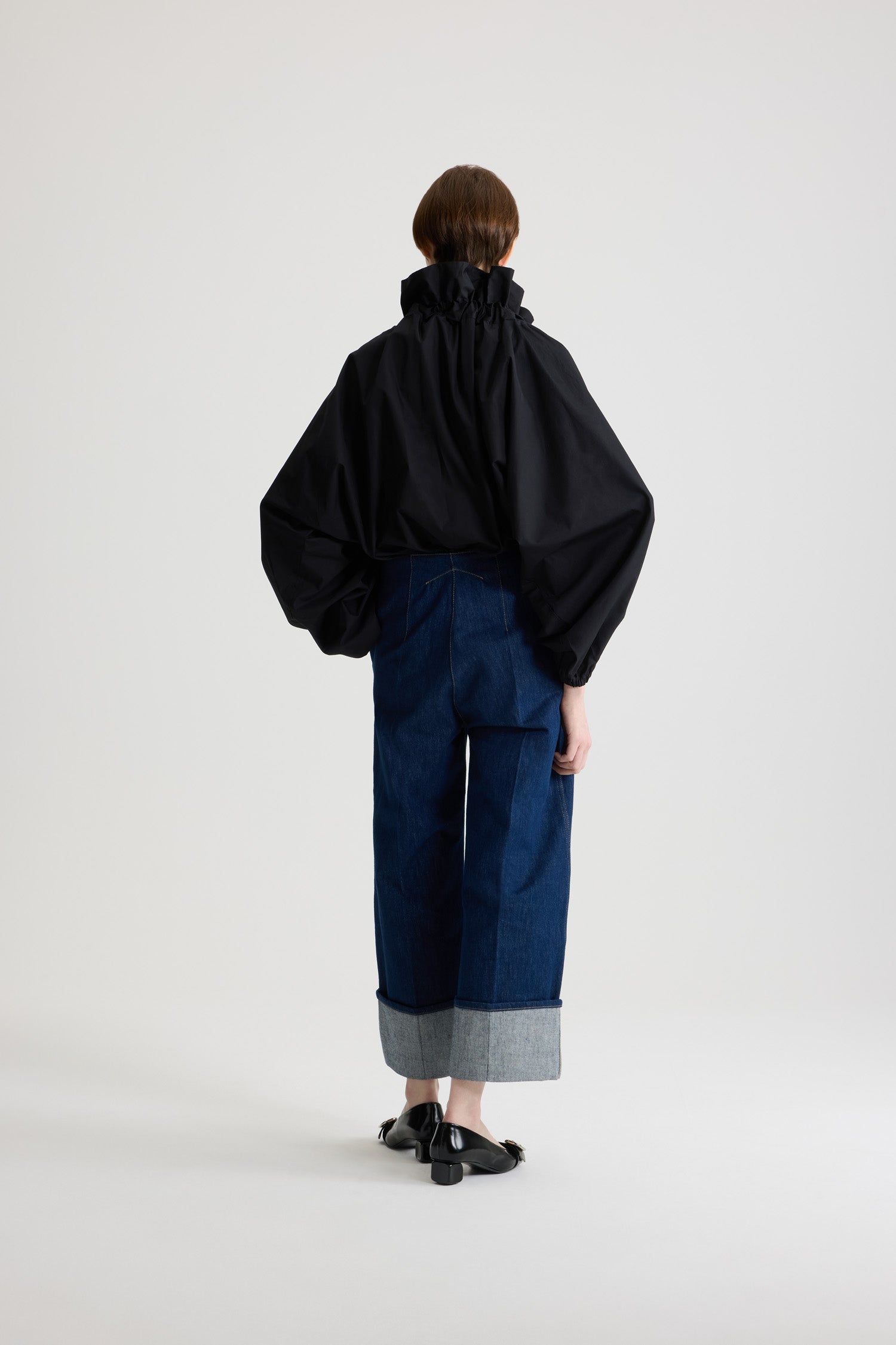 Patou P26TO0170017999B blouse noire coton bio