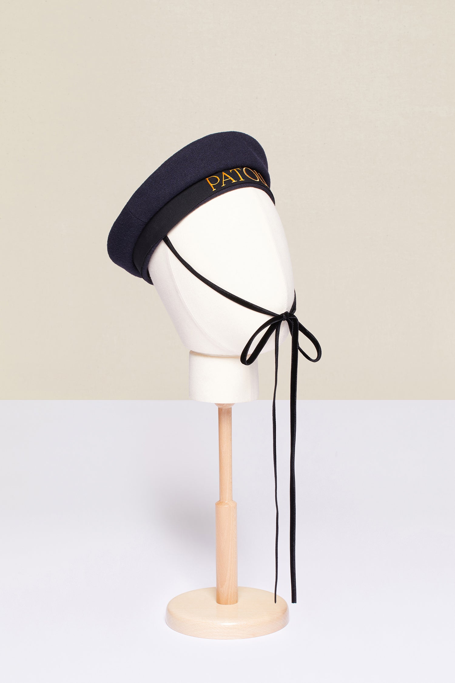 Patou AC0020003601N chapeau marin laine cachemire bleu