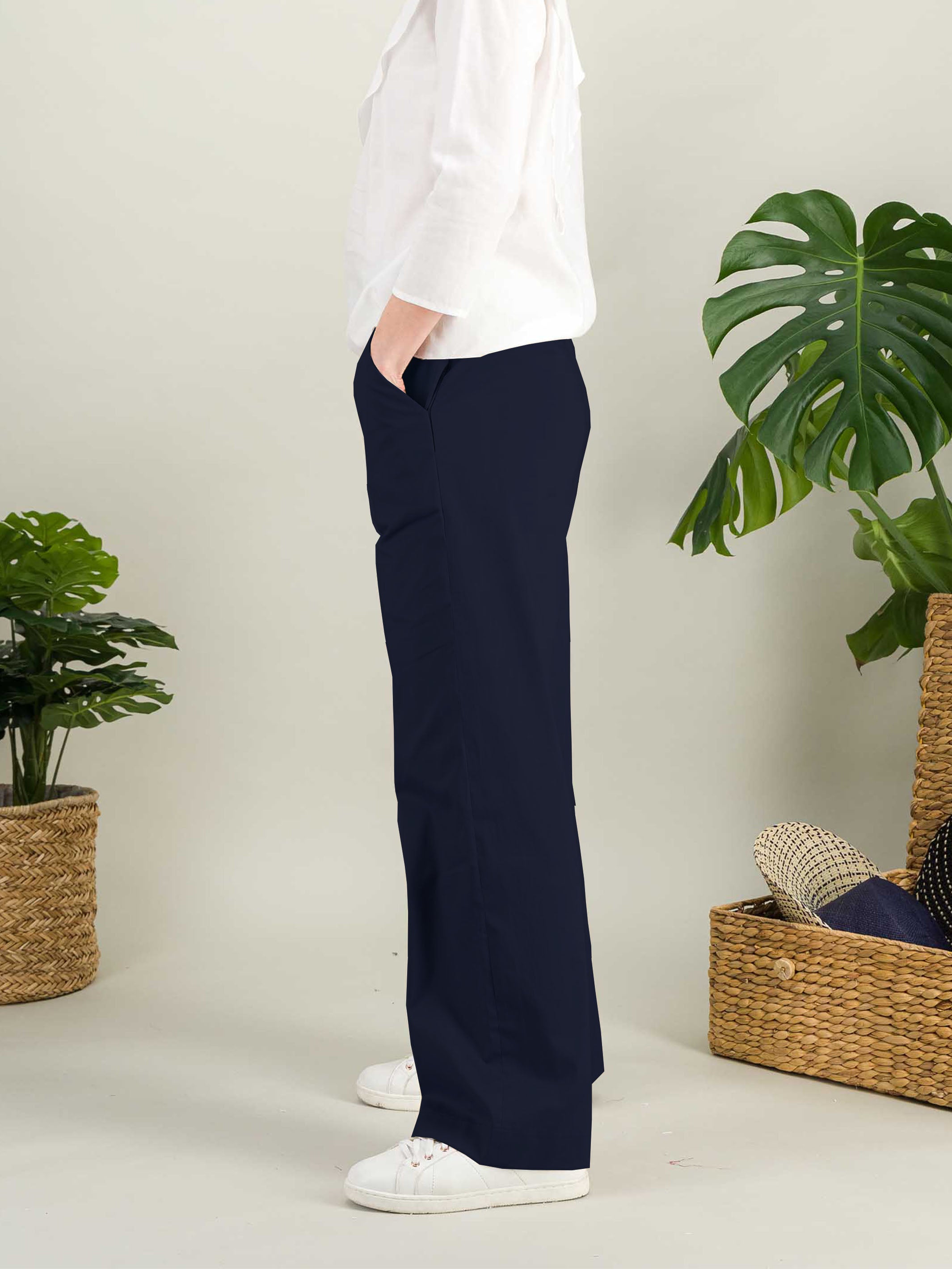 Anahide Saint André MARIUS pantalon large coton beige 38