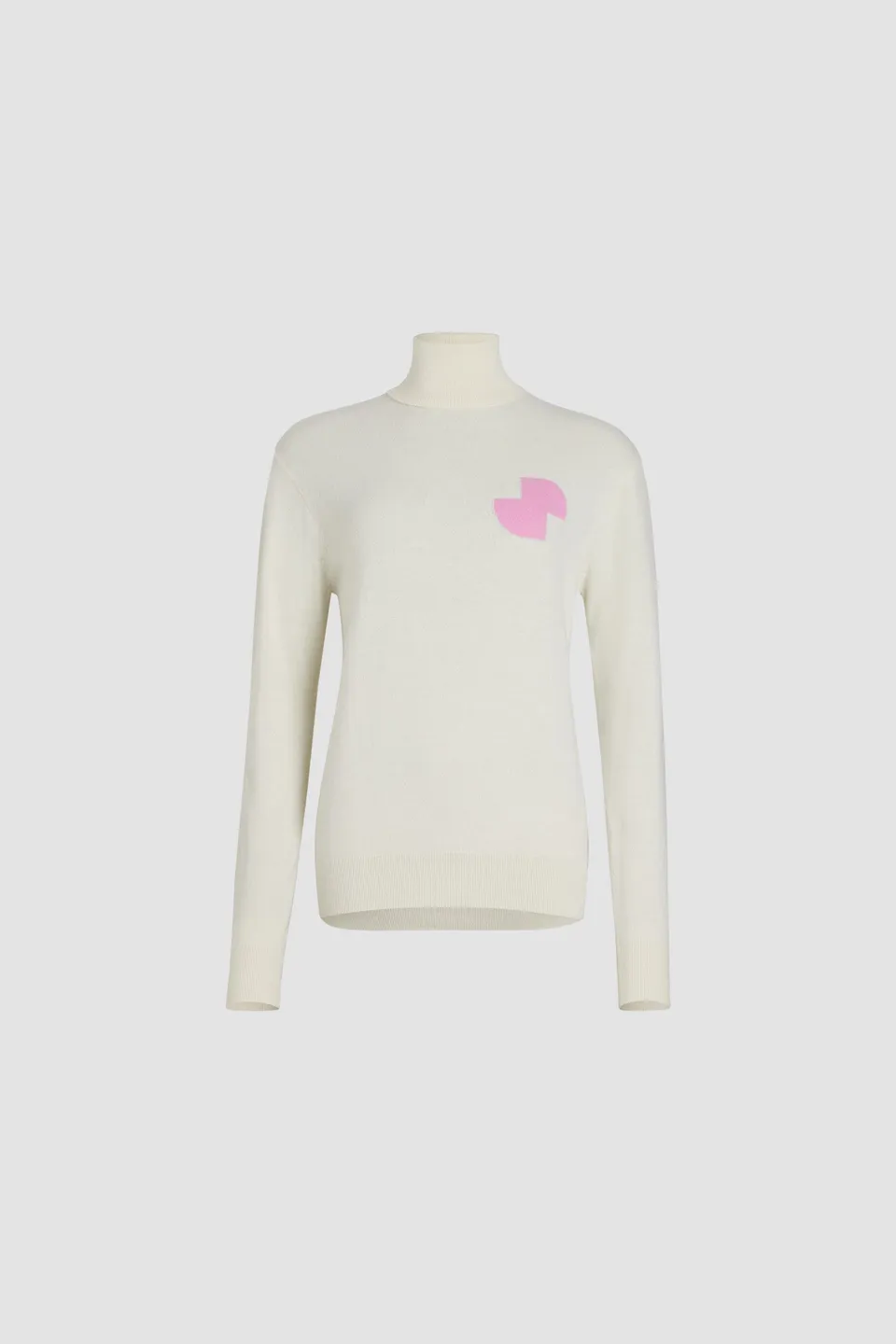 Patou Knitwear pull col roulé JP KN183 blanc cachemire