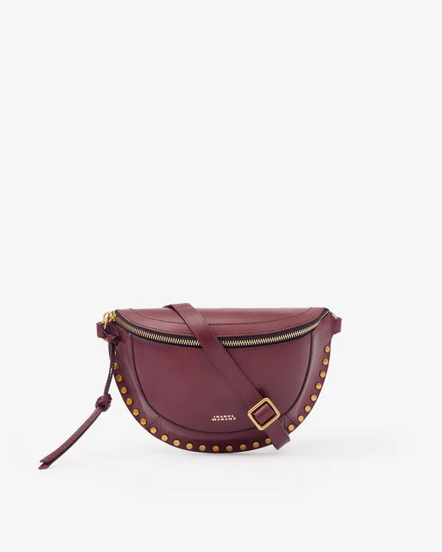 Isabel Marant Skano BJ0001 sac banane bordeaux cuir