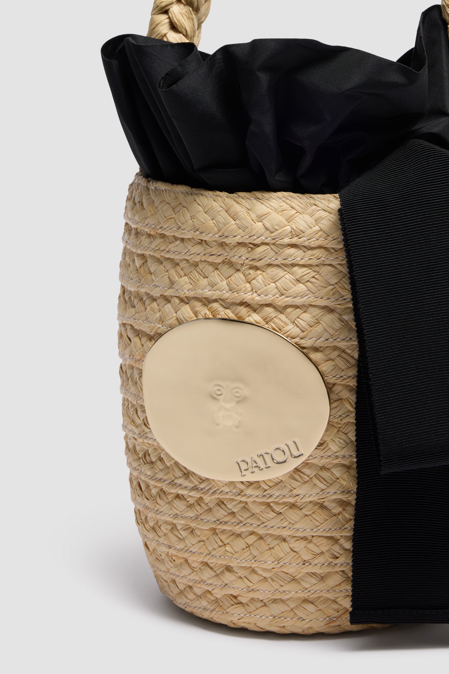 Patou Bags AC061 sac seau vanille TU raphia tressé