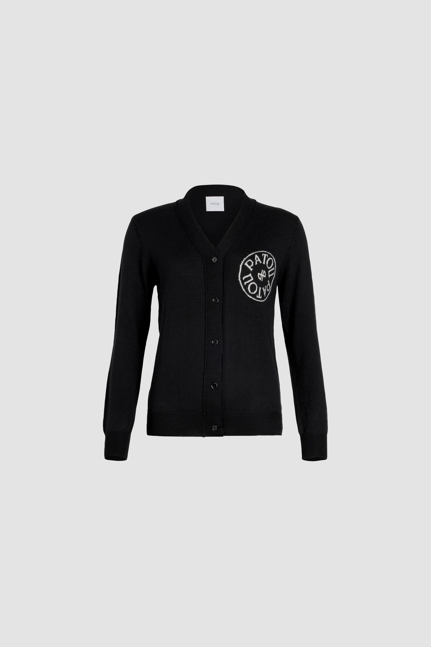Patou Knitwear Cardigan P24KN1208047999B Noir Laine