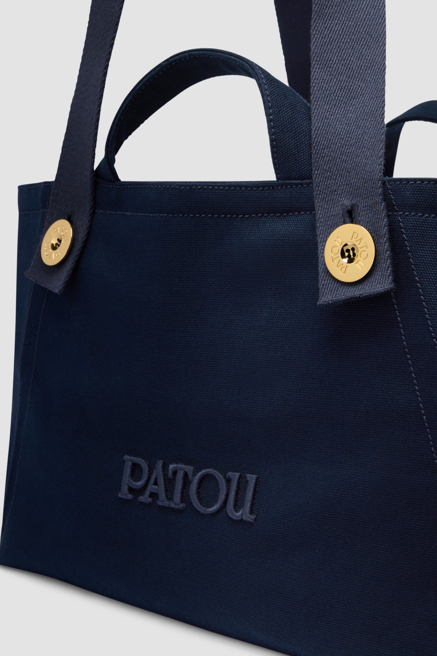 Patou Trapeze AC089 tote toile coton bleu marine grand