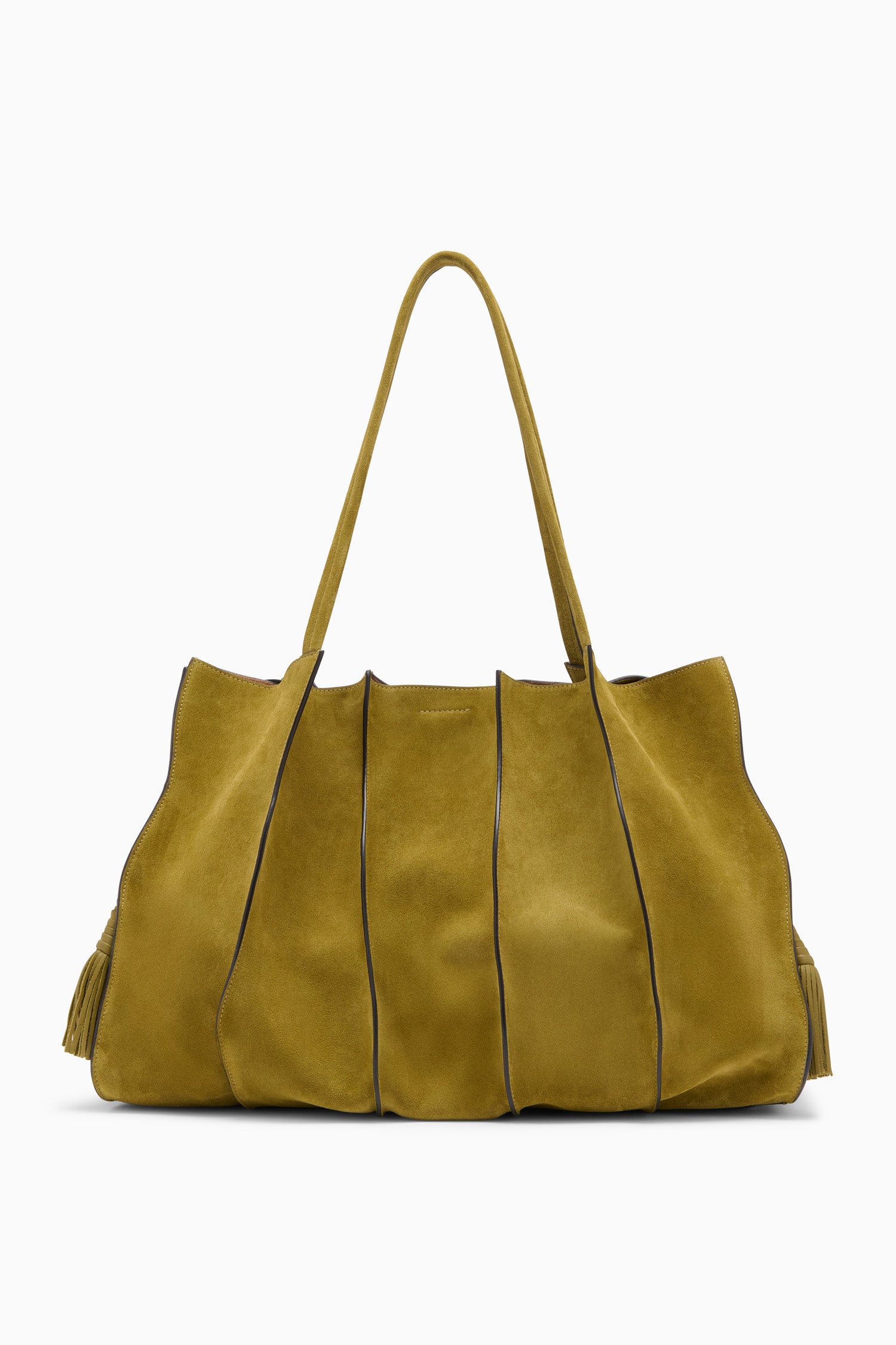 Ulla Johnson Adria Grand Tote Olive Suède Bandoulière