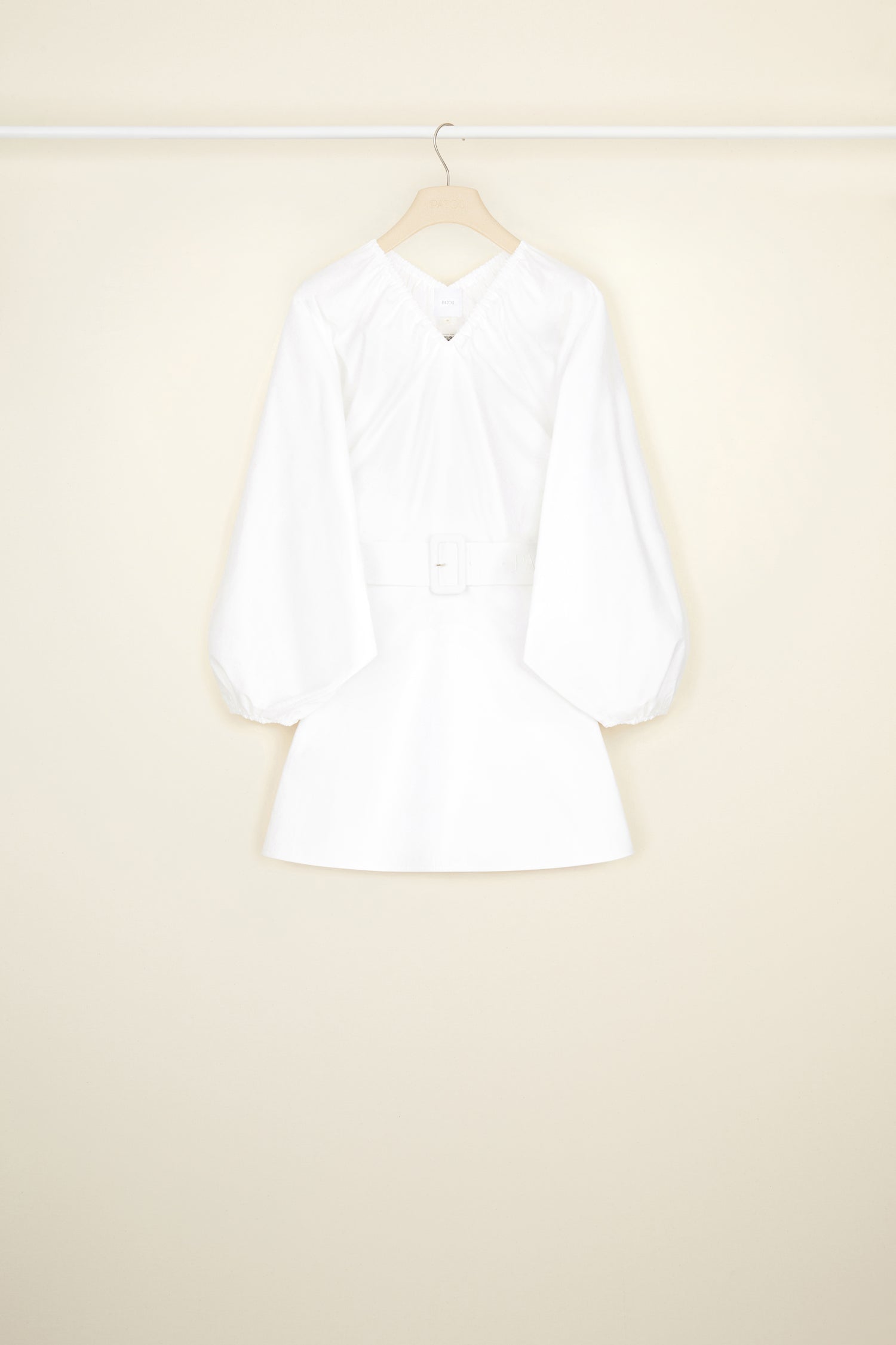 Patou P22DR0840017001W robe blanche coton bio