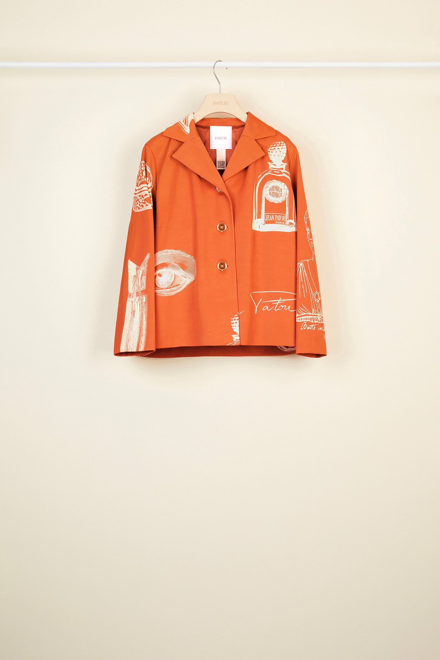 Patou OU00300065012 veste Sienna Riddle Print évasée