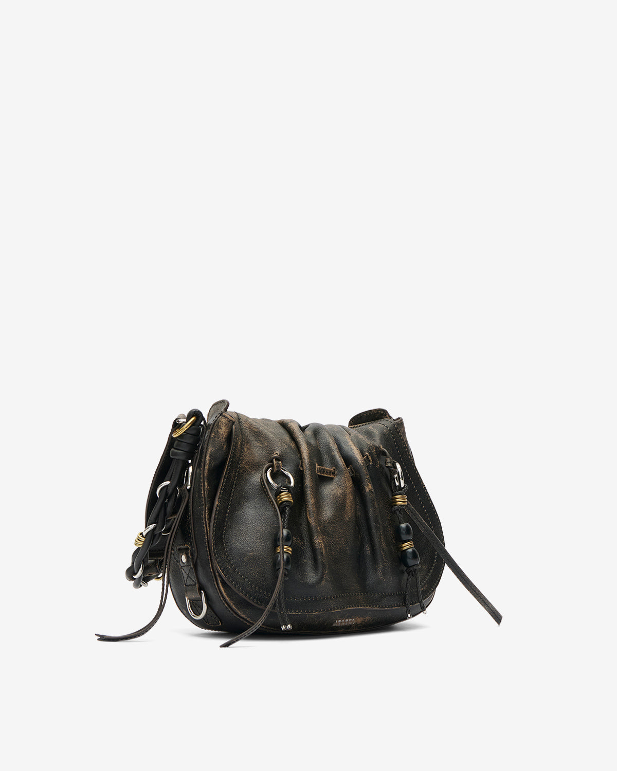 Isabel Marant Bolton sac cuir marron vintage 24x26 cm