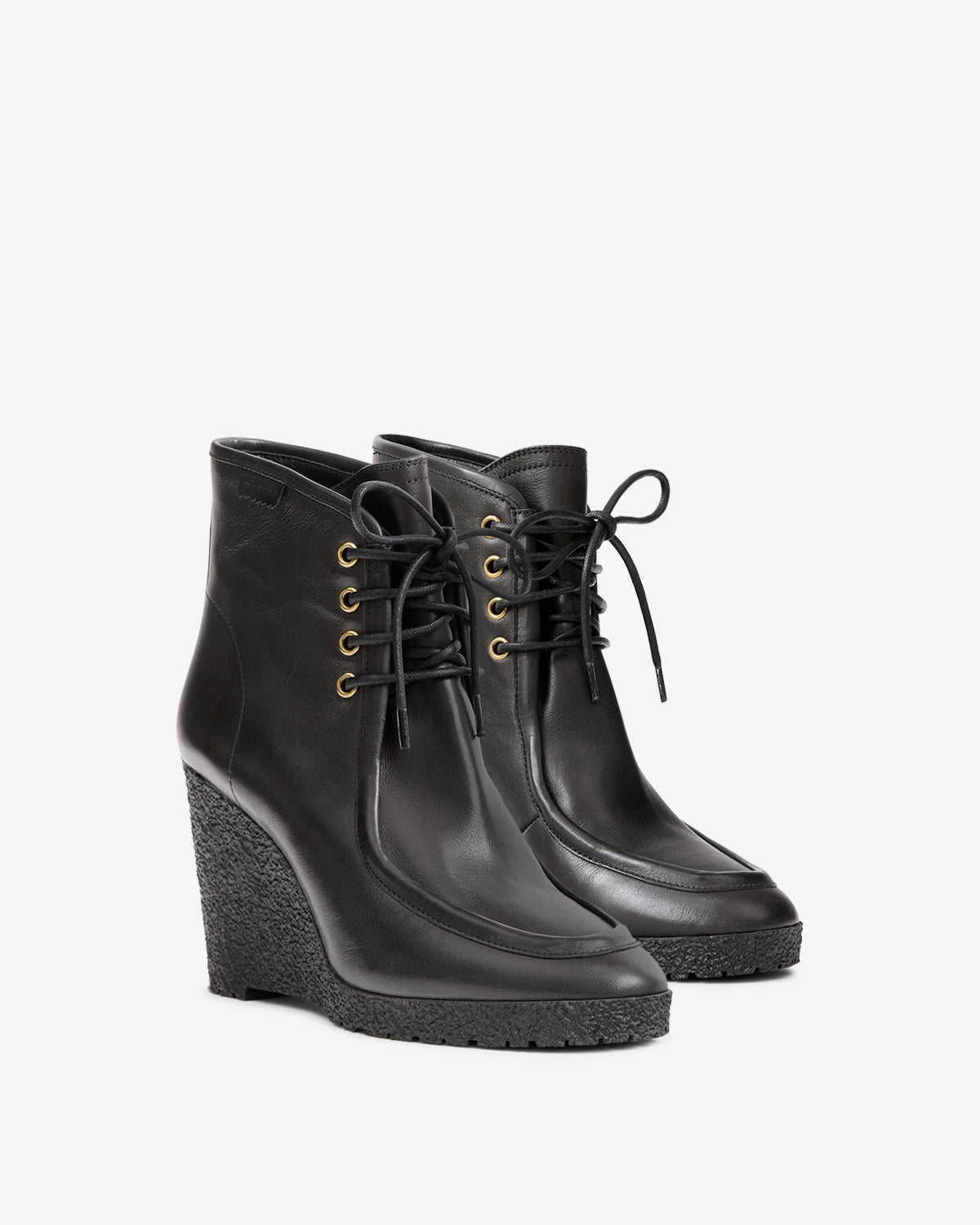 Isabel Marant Cylia bottines cuir noir talon 7,5 cm