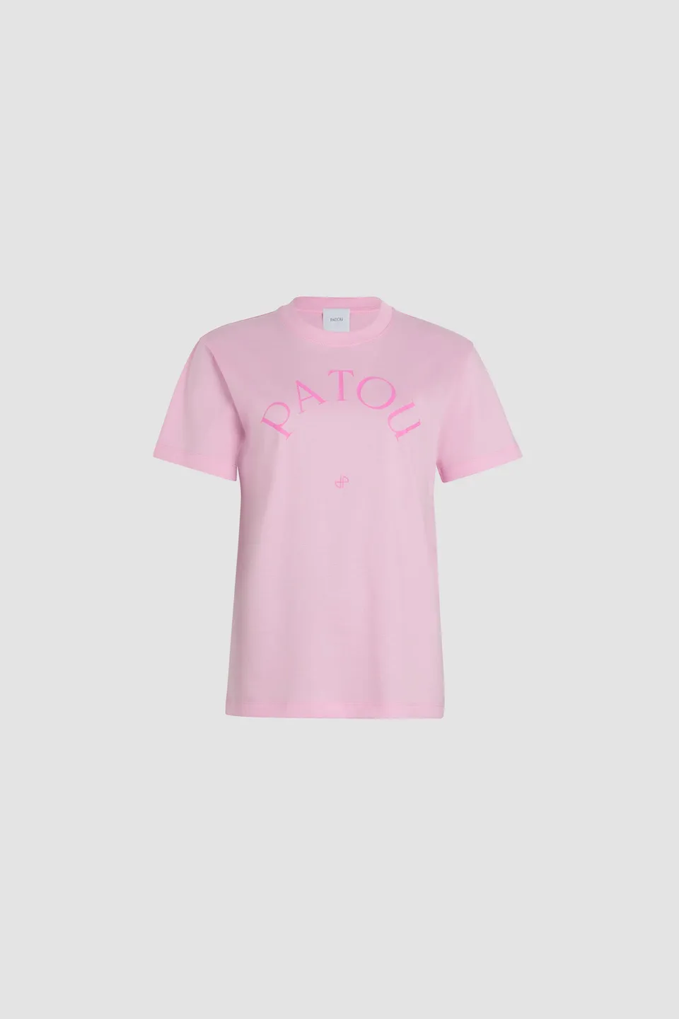 Patou JE136 t-shirt coton bio rose primrose XS-XL logo