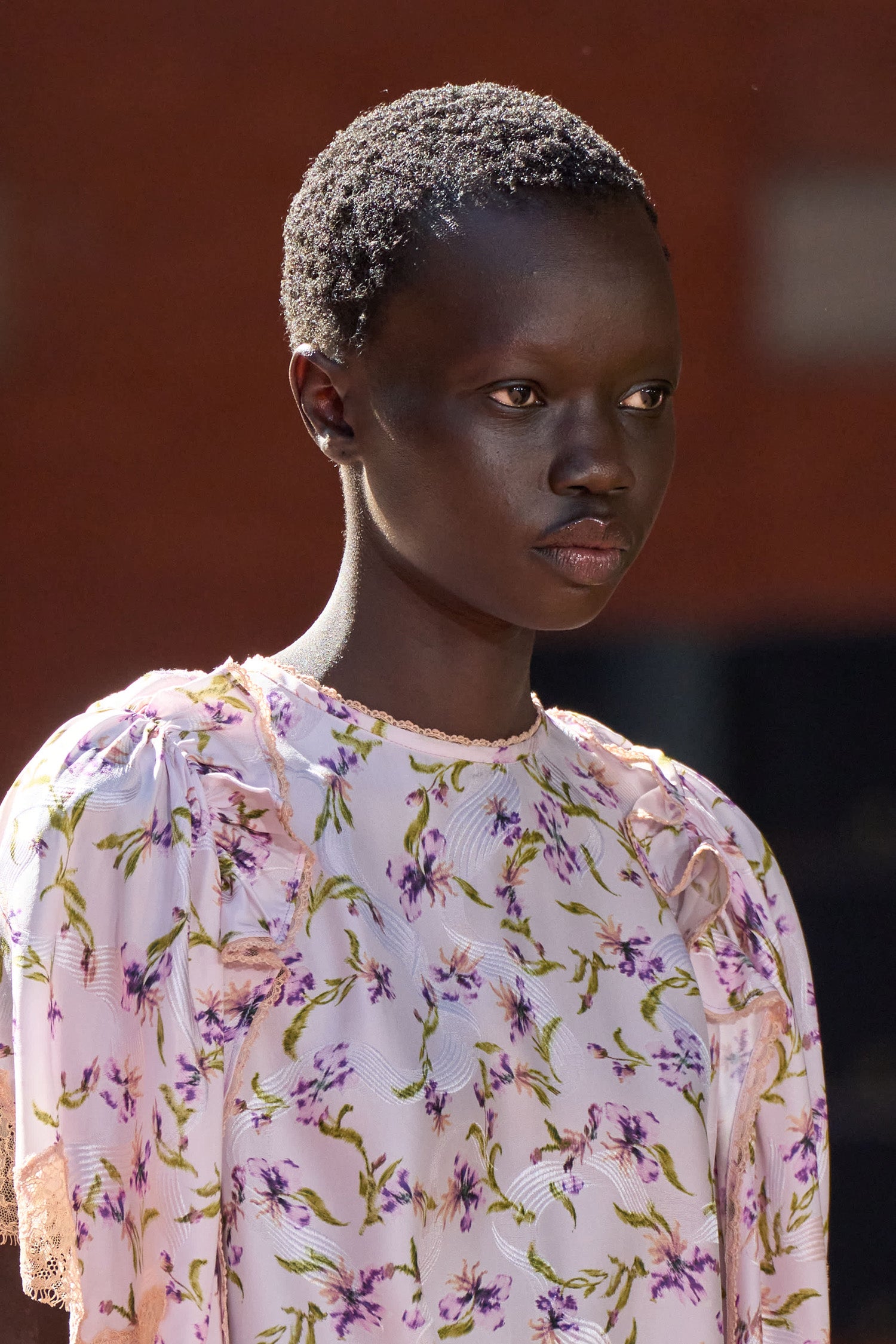 Ulla Johnson Vivi Haut Heliotrope en jacquard soie