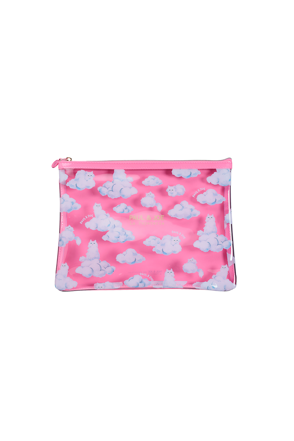 Paul & Joe pochette transparente rose nuages Gipsy