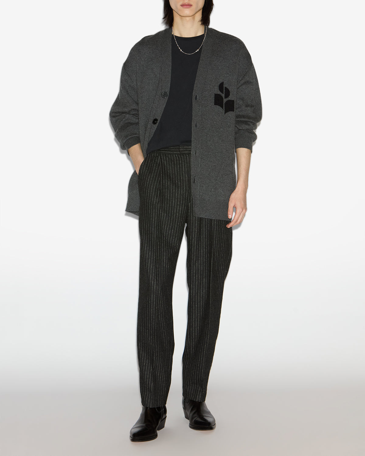 Isabel Marant Mailles Curtis cardigan anthracite laine