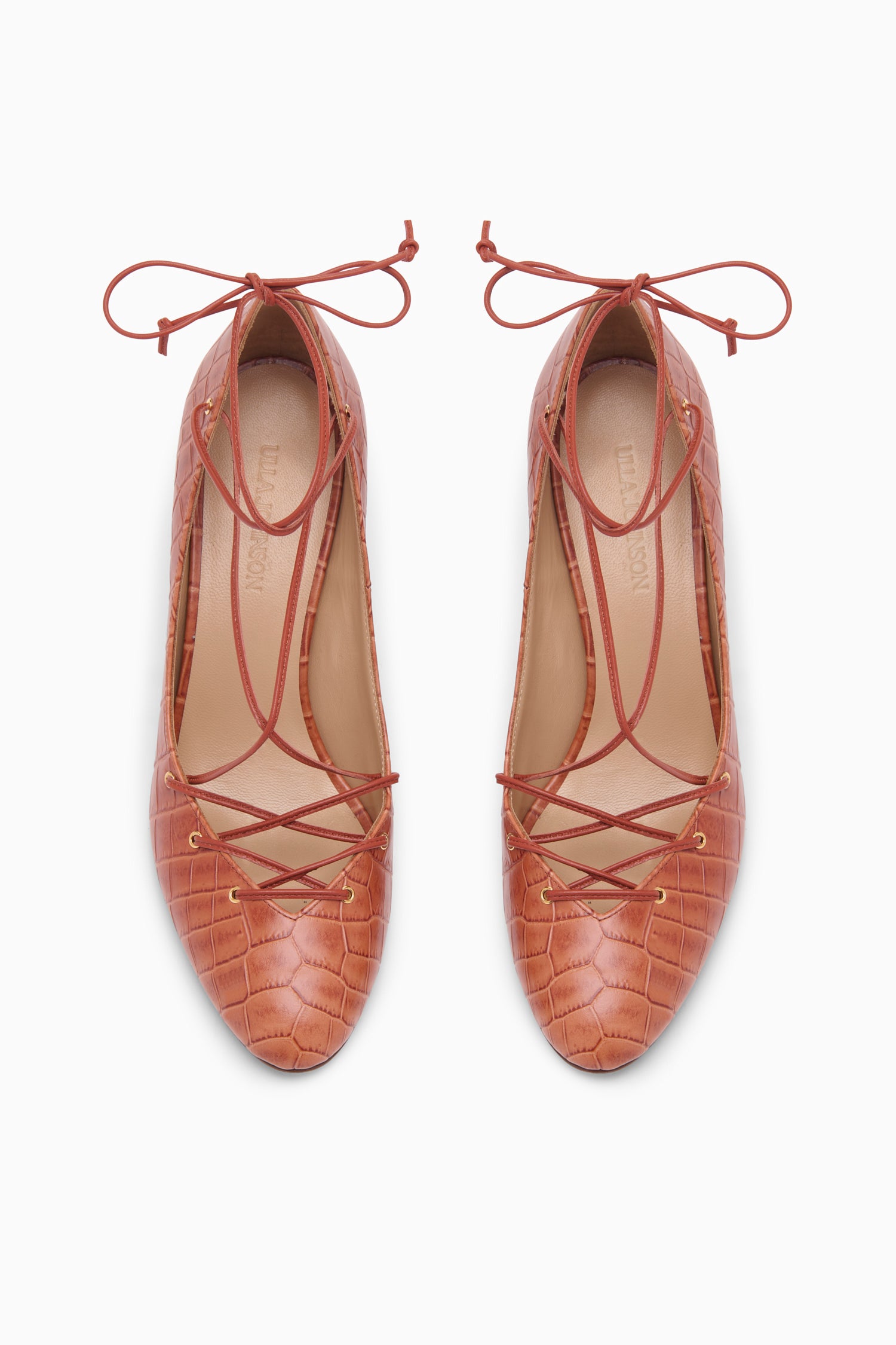Ulla Johnson Lola escarpins cuir marron talon 75