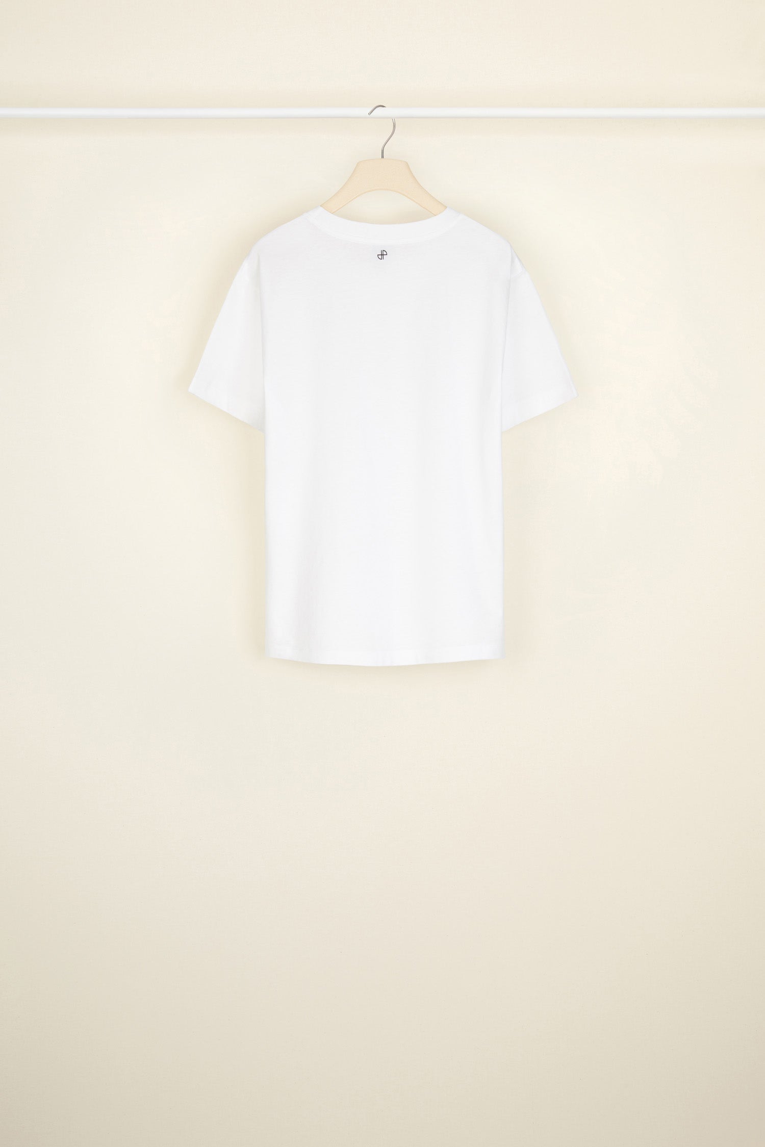 Patou JE0029999005F t-shirt Fleur bleue coton bio blanc