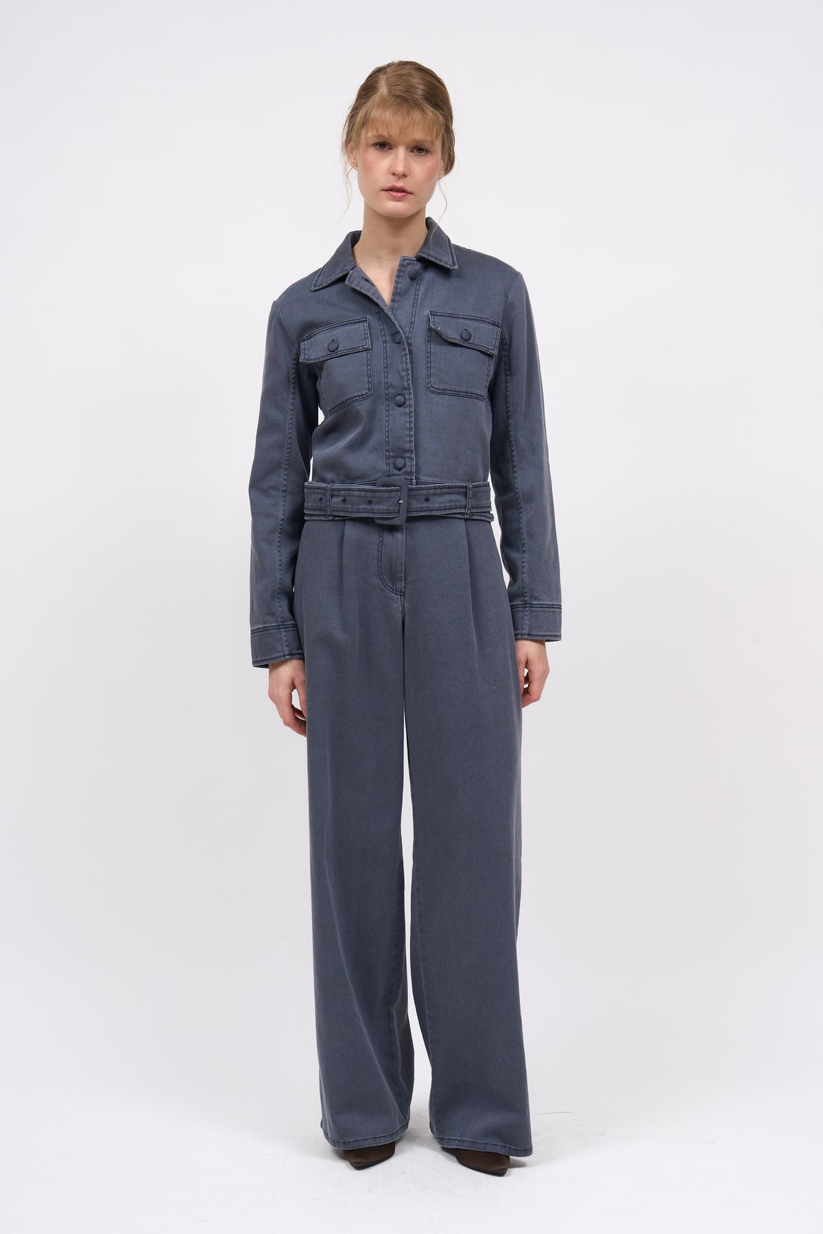 Paul & Joe Veste Fargo twill coton courte cintrée vintage