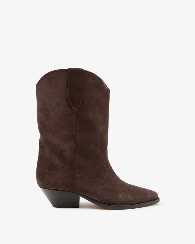 Isabel Marant Duerto bottes santiag chocolat talon 4 cm