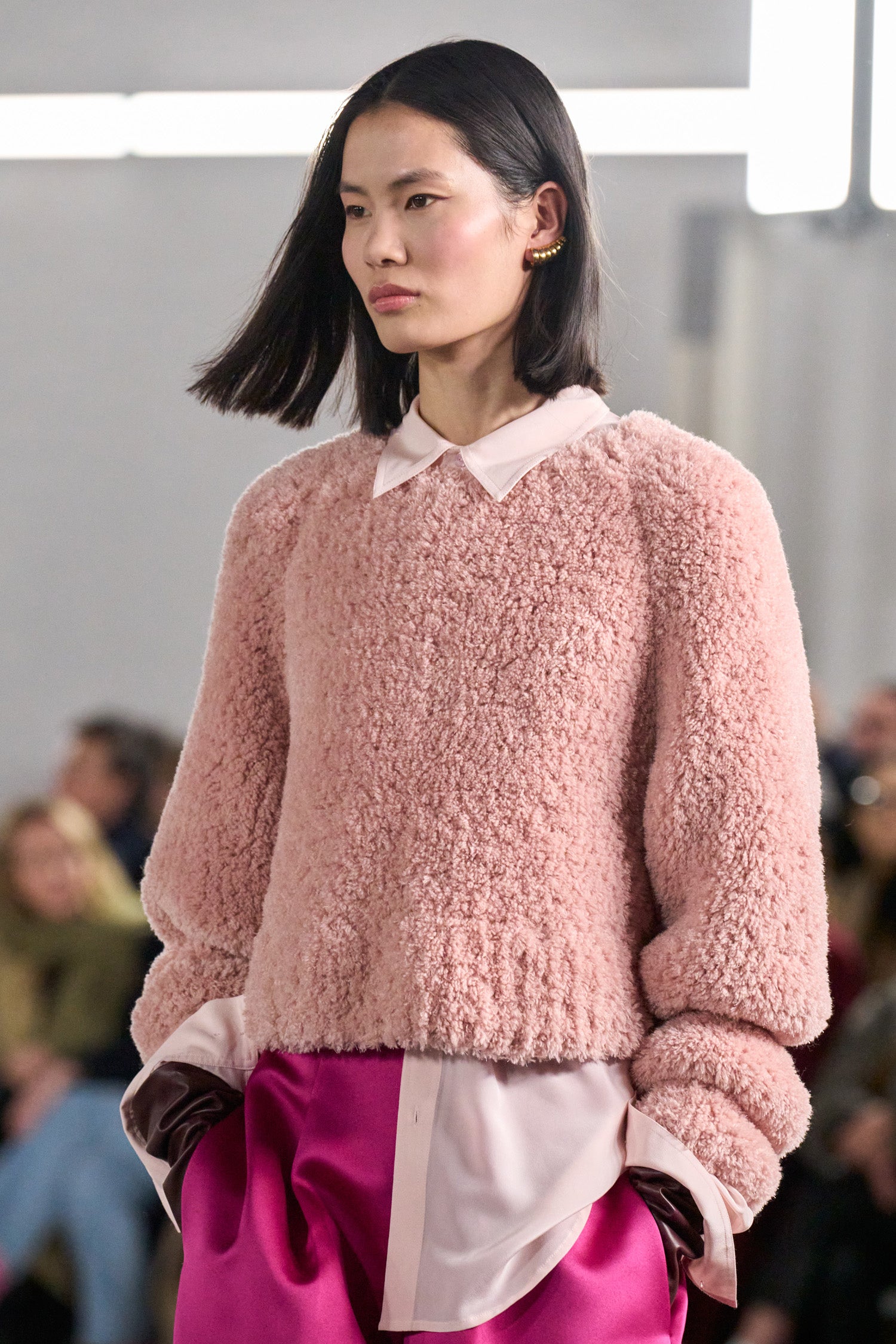Ulla Johnson Cosette pull Powder rose cachemire