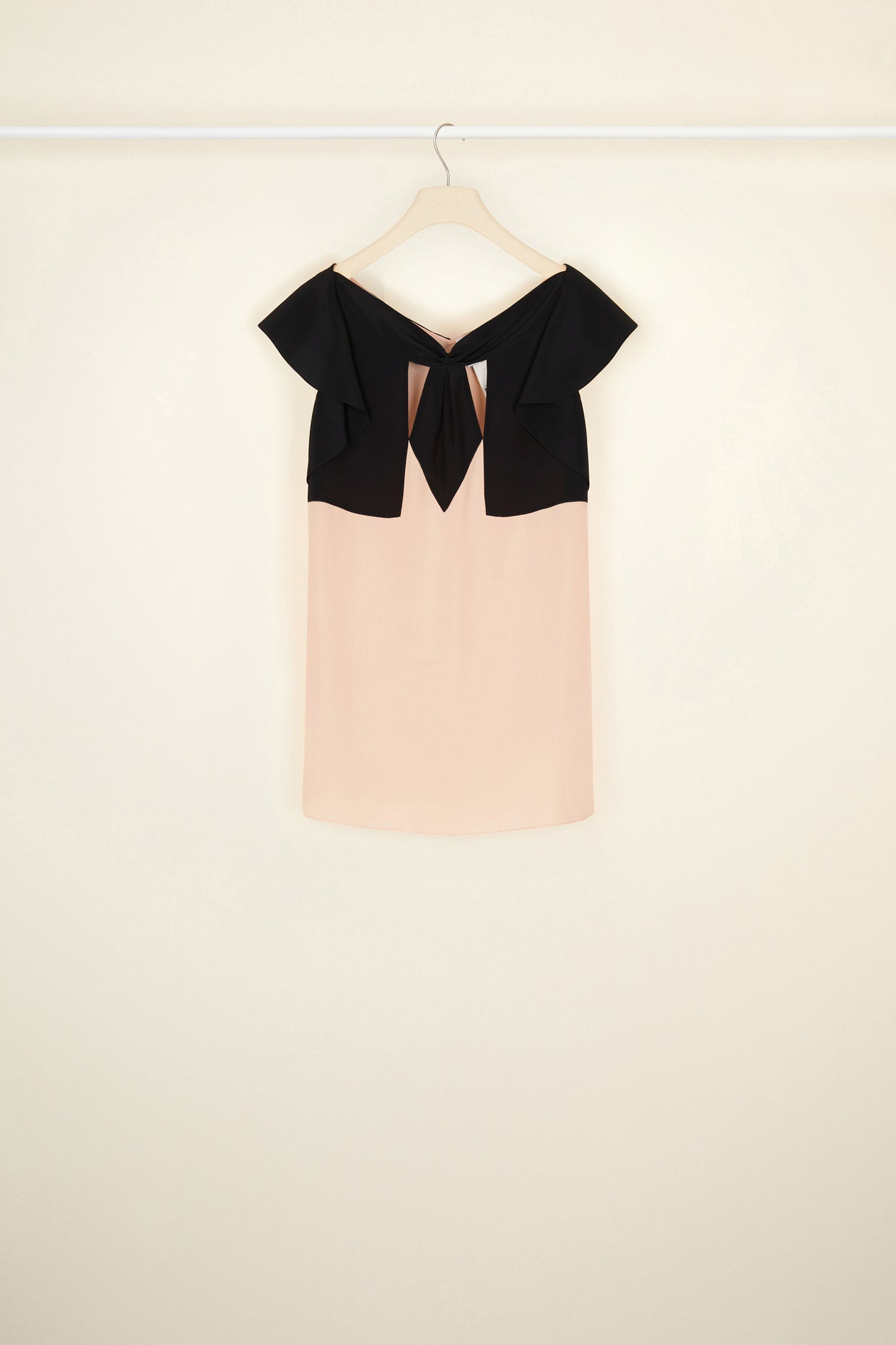 Patou TO015 top soie corail noir 38