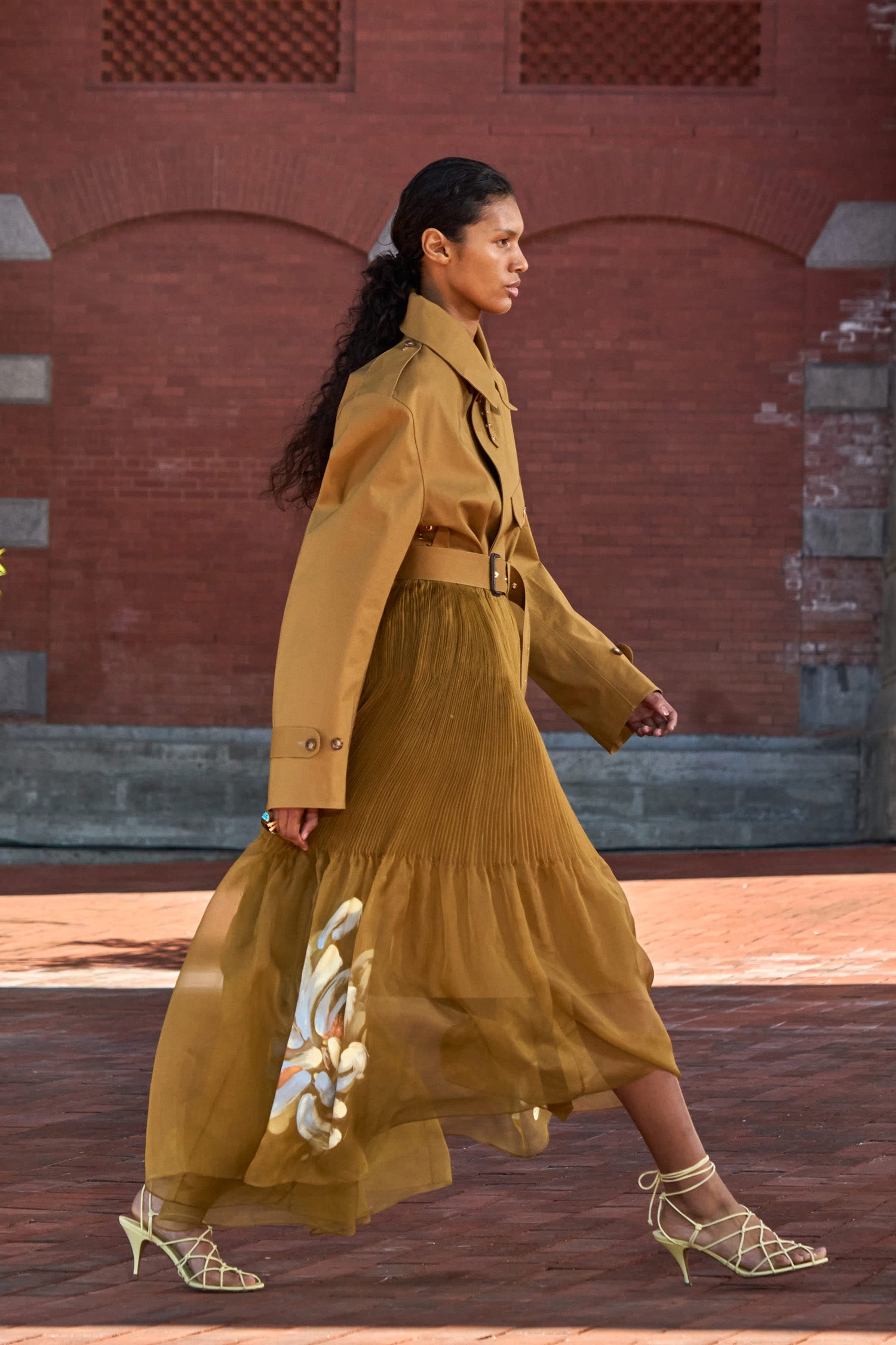 Ulla Johnson Dara jupe maxi soie Bronze 4