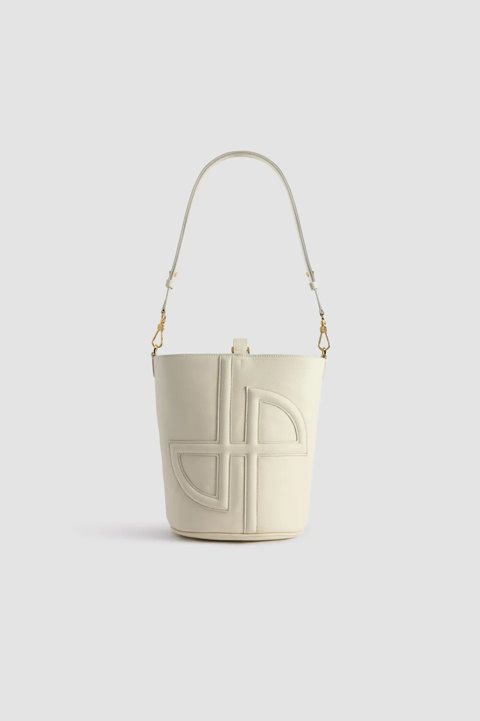 Patou JP H24BA015 sac seau cuir grainé angora