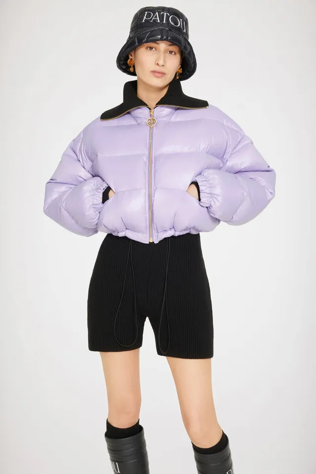 Patou OU012 doudoune polyester lavande logo XS-XL