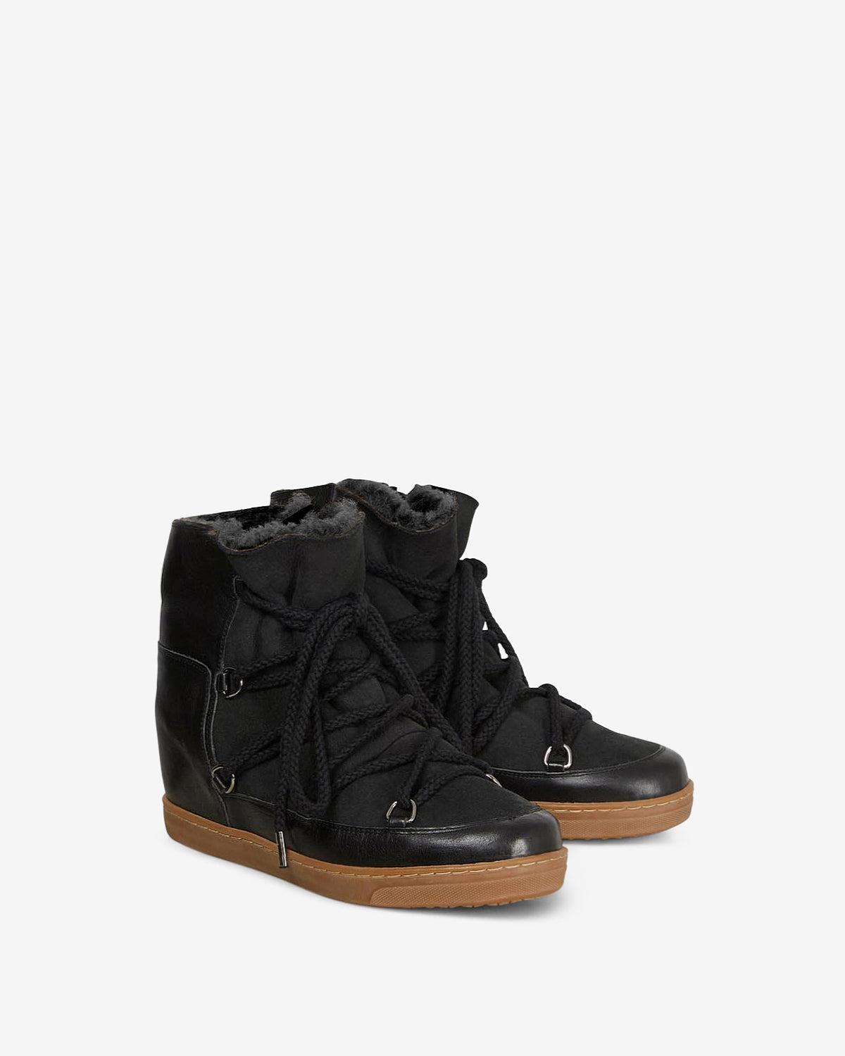 Isabel Marant Nowles bottines après-ski noir lacets