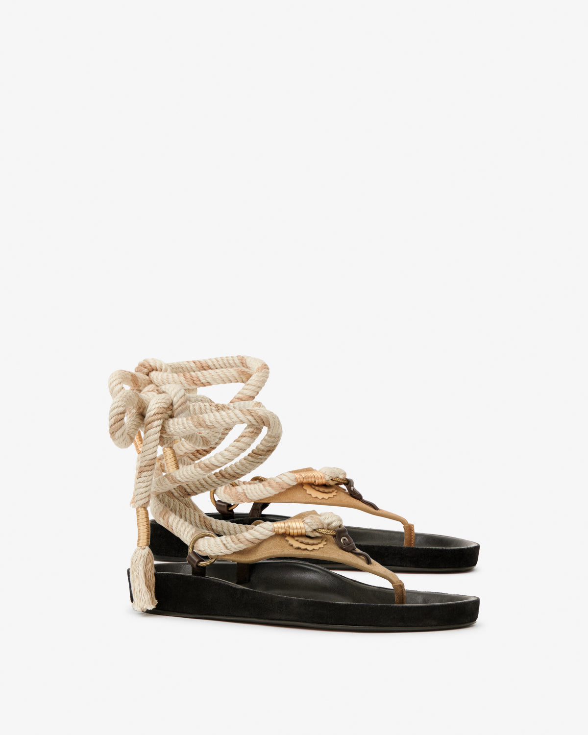 Isabel Marant Onyna sandales taupe suede kaki