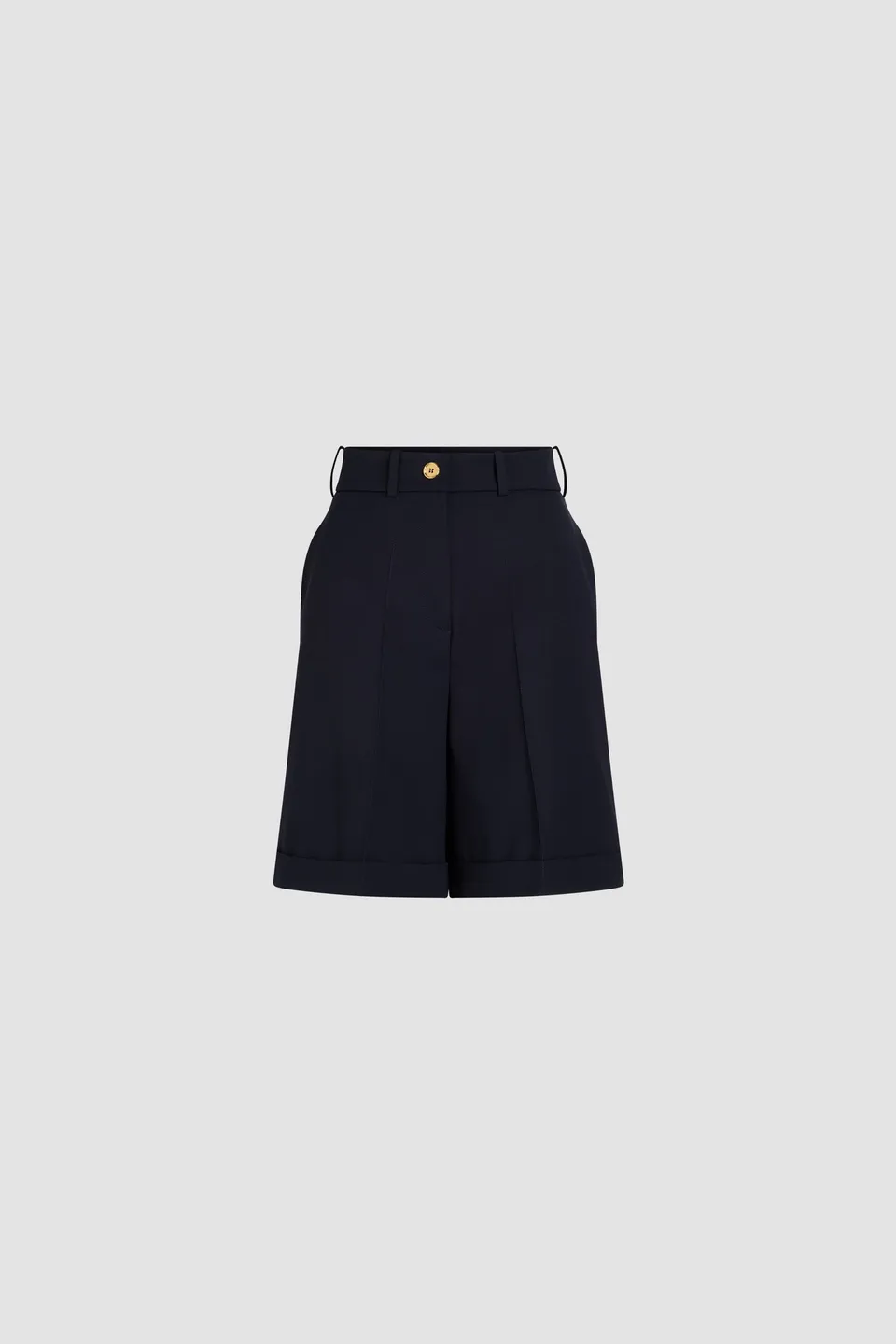 Patou TR053 bermuda laine technique bleu marine noir