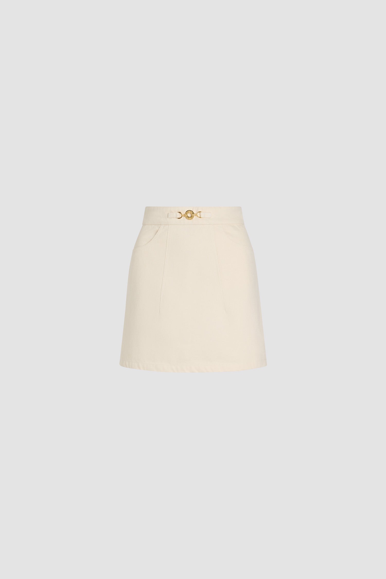 Patou Denim SK042 mini-jupe jean écru Natural