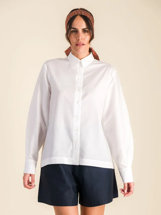 Anahide Saint André Azadeh chemise blanche oversize coton