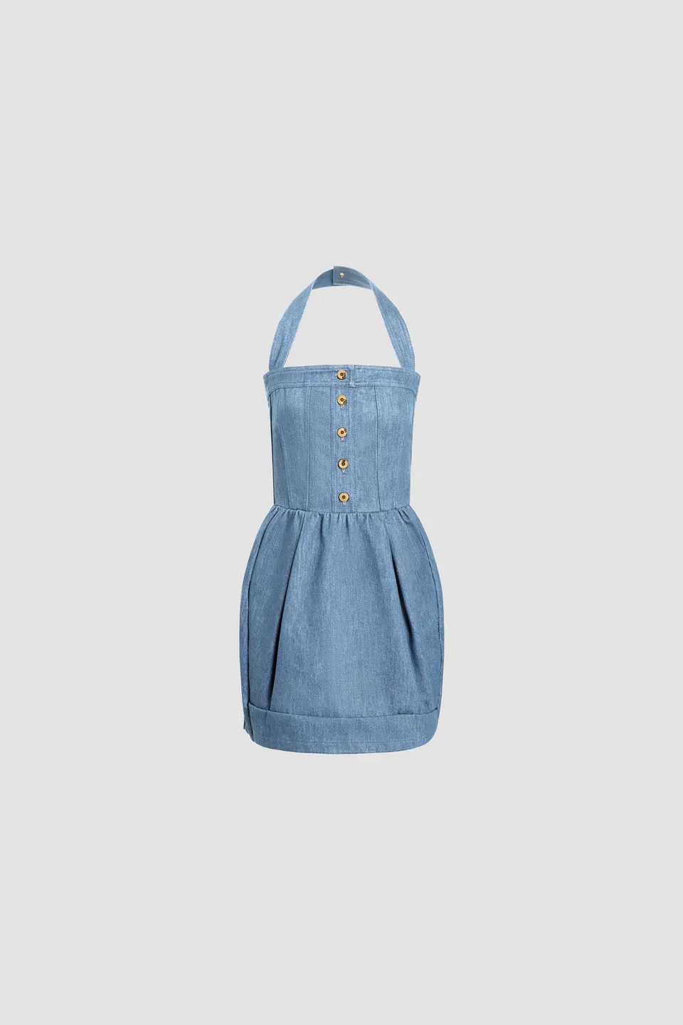 Patou Denim DR231 robe jean corset Riviera Sky Blue