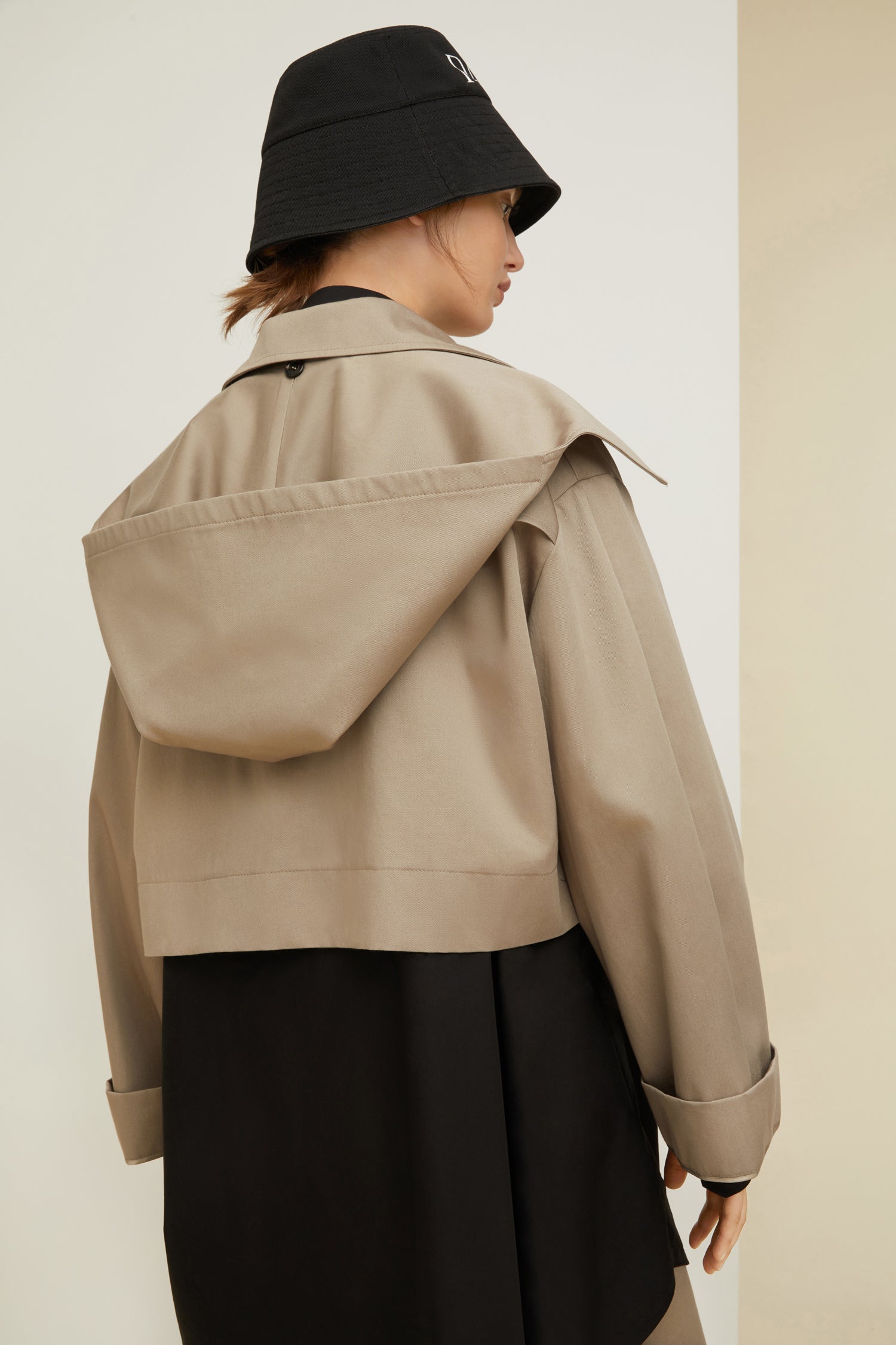 Patou P22OU0110074106P parka coton Parchment beige