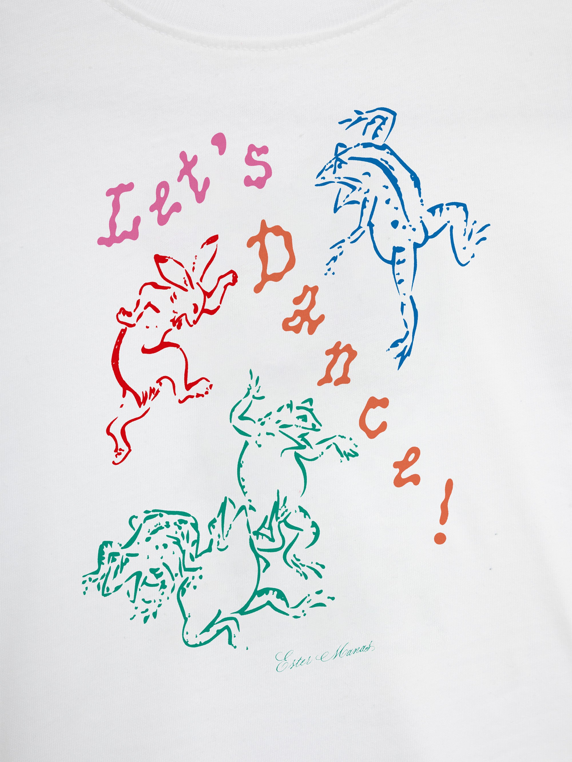 Ester Manas Mini Manas t-shirt Froggy Bunny blanc