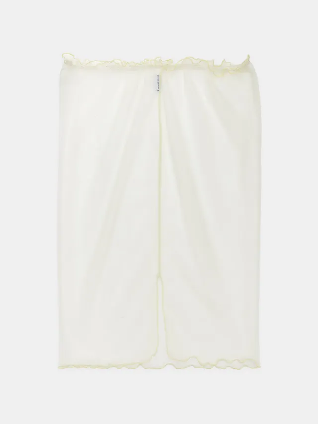 Ester Manas Mimosa Easy Skirt jupe midi jaune mesh