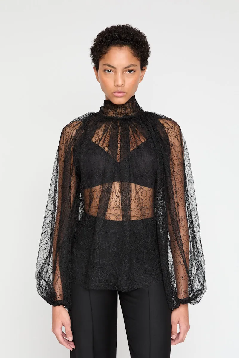 ATU Body Couture Tops and Jackets Lace shirt chemise dentelle noire