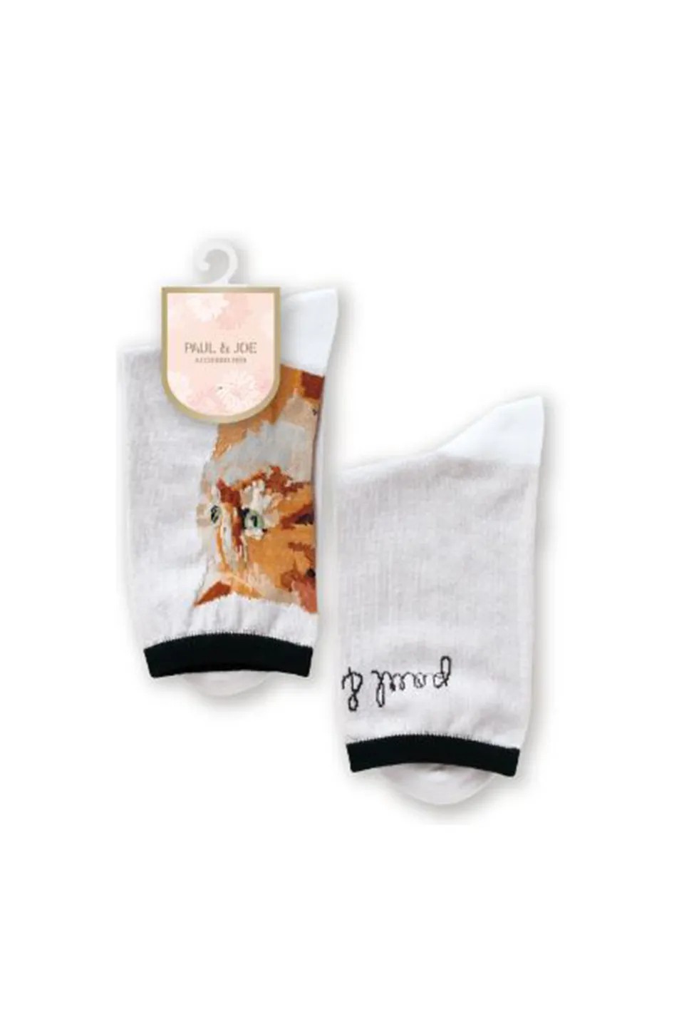Paul & Joe Chaussettes mi-hautes Nounette chat vert 36-39