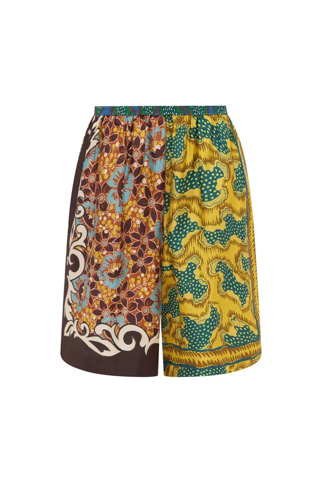 Alemaïs Arnie Silk short soie imprimé taille élastique