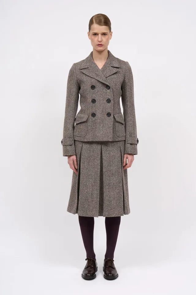 Paul & Joe Hailey veste laine chevron Harris Tweed Tilda