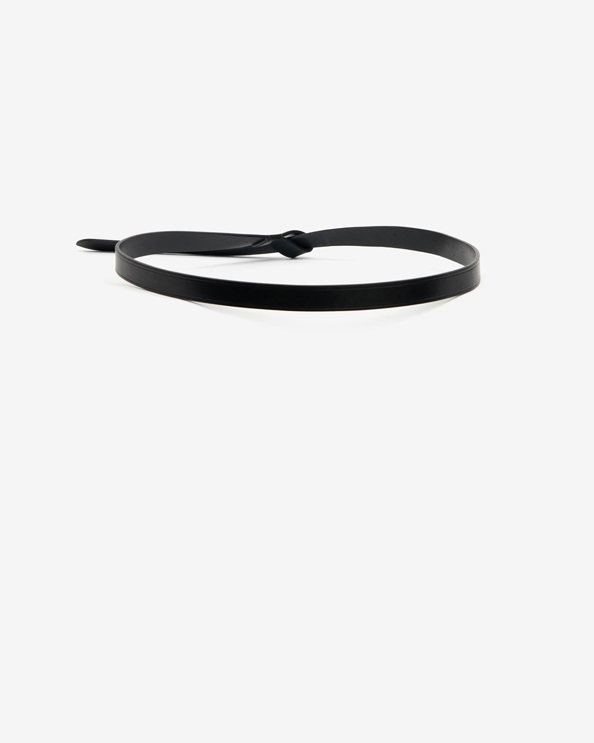 Isabel Marant Kirka ceinture cuir noir à nouer 2 cm