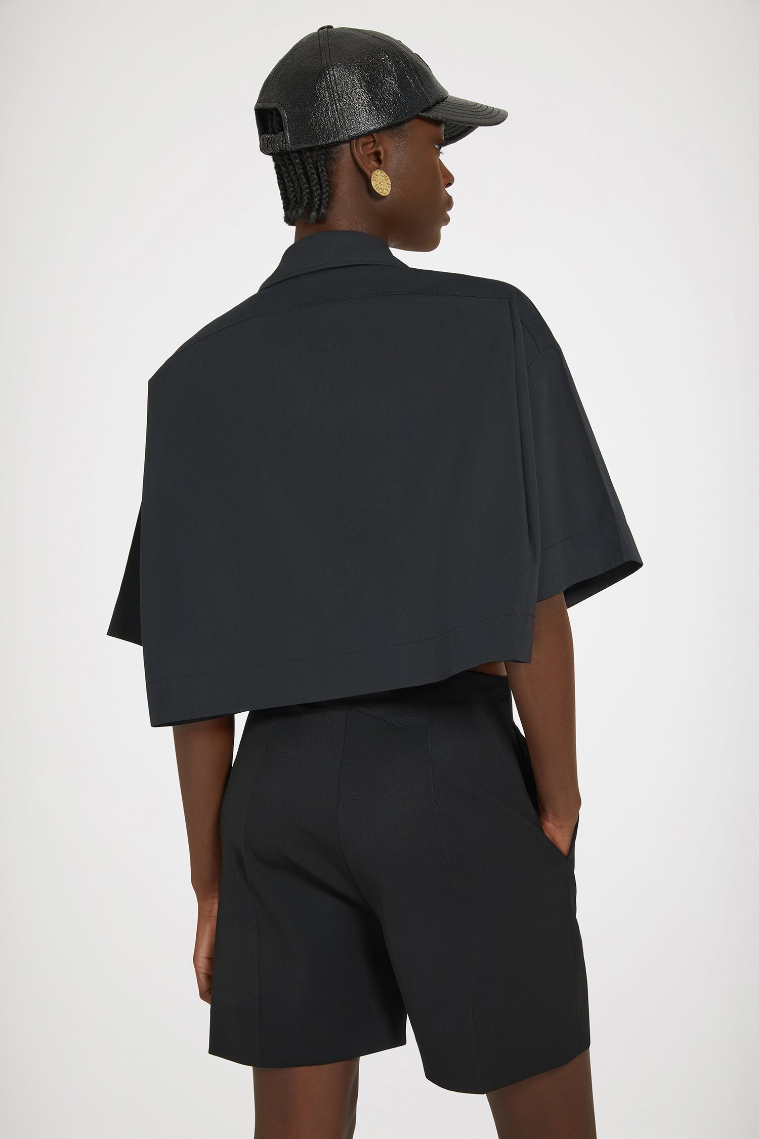 Patou Tops P24BL0320017999B chemise coton noir 36