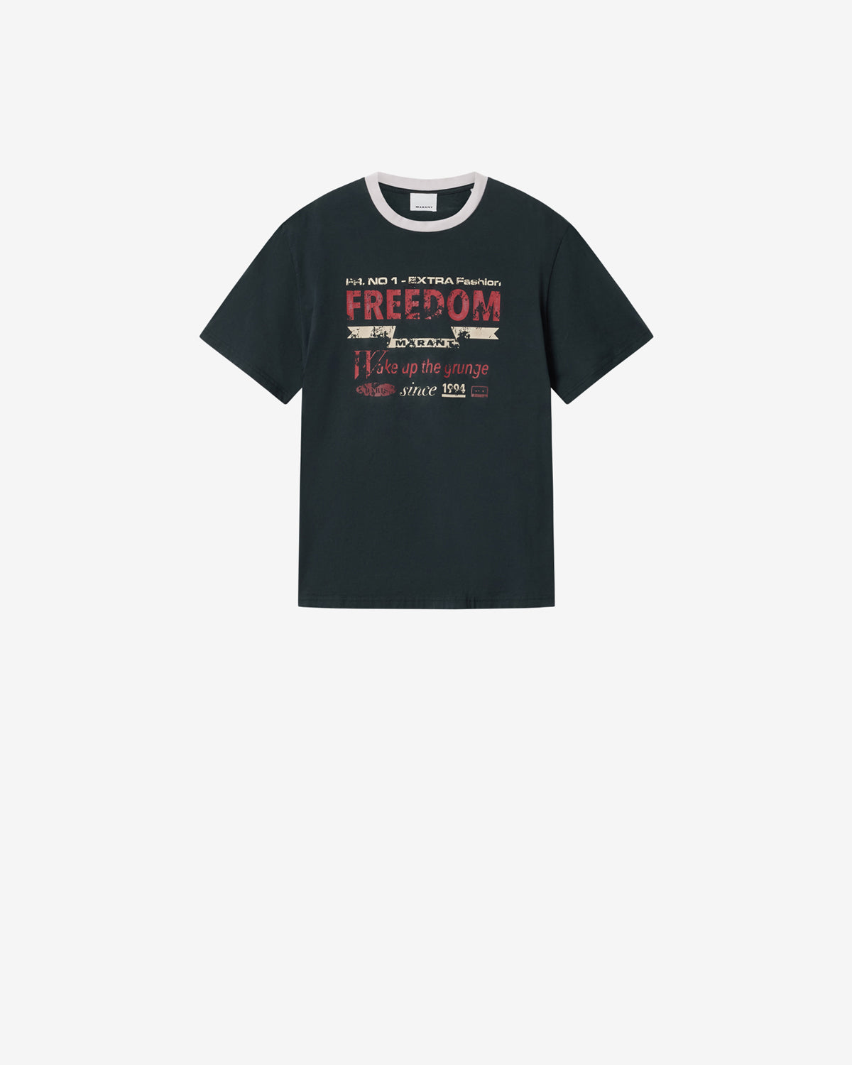 Isabel Marant Hiroe t-shirt noir délavé coton loose