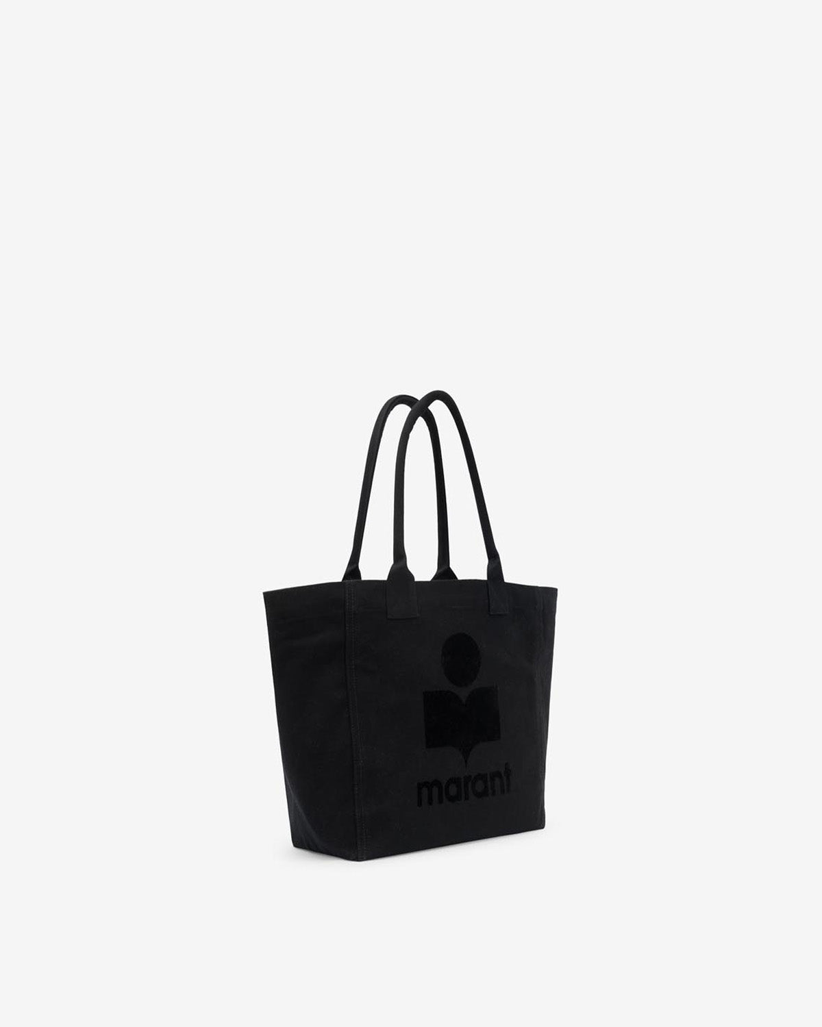 Isabel Marant Yenky Small sac cabas noir toile coton