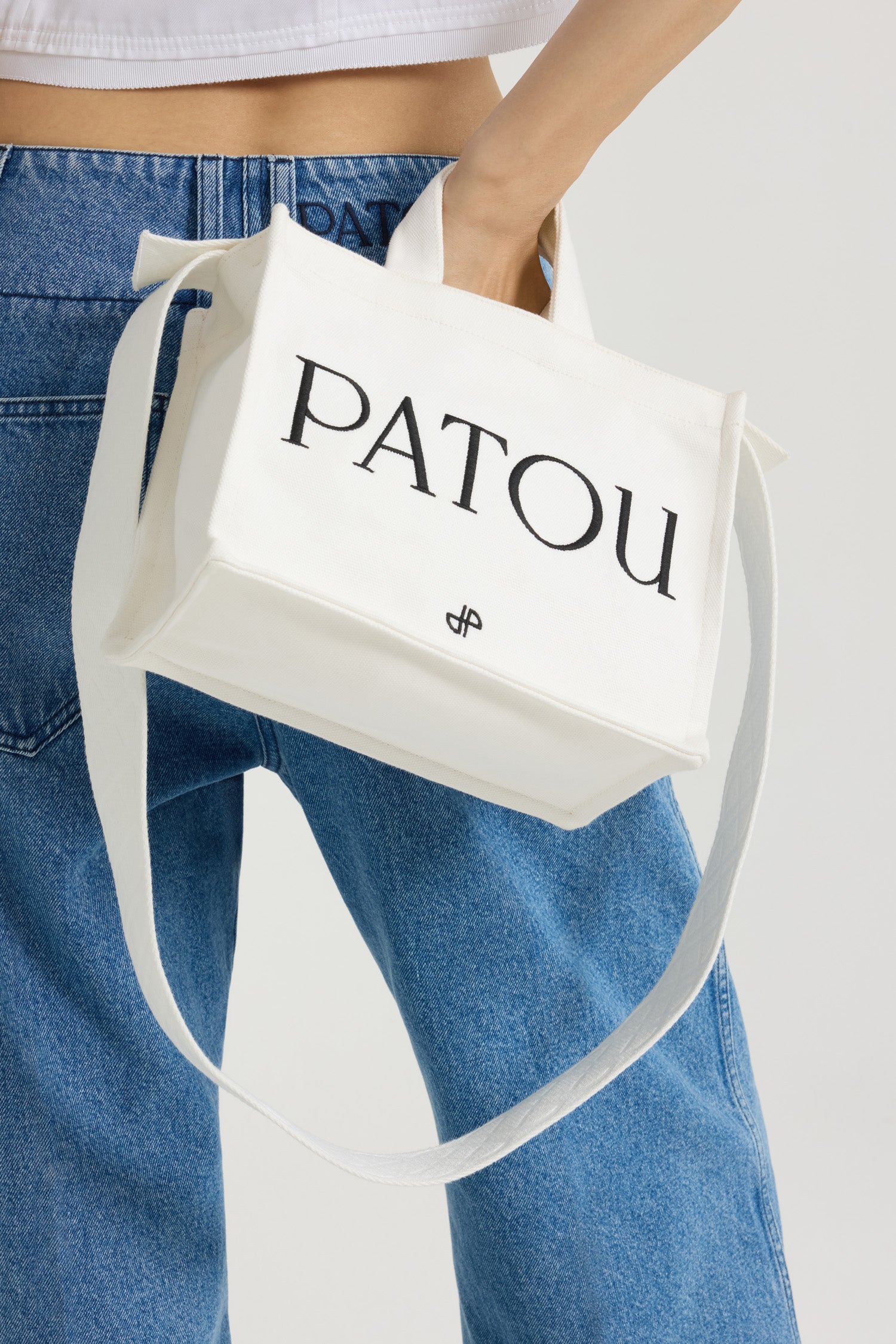 Patou Bags tote AC044 blanc toile coton